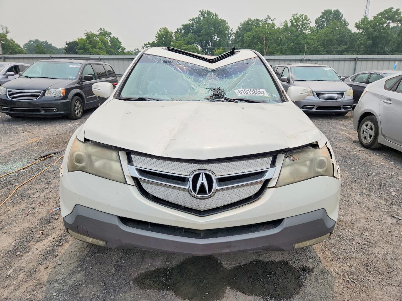 2009 Acura Mdx Technology White vin: 2HNYD28629H503317