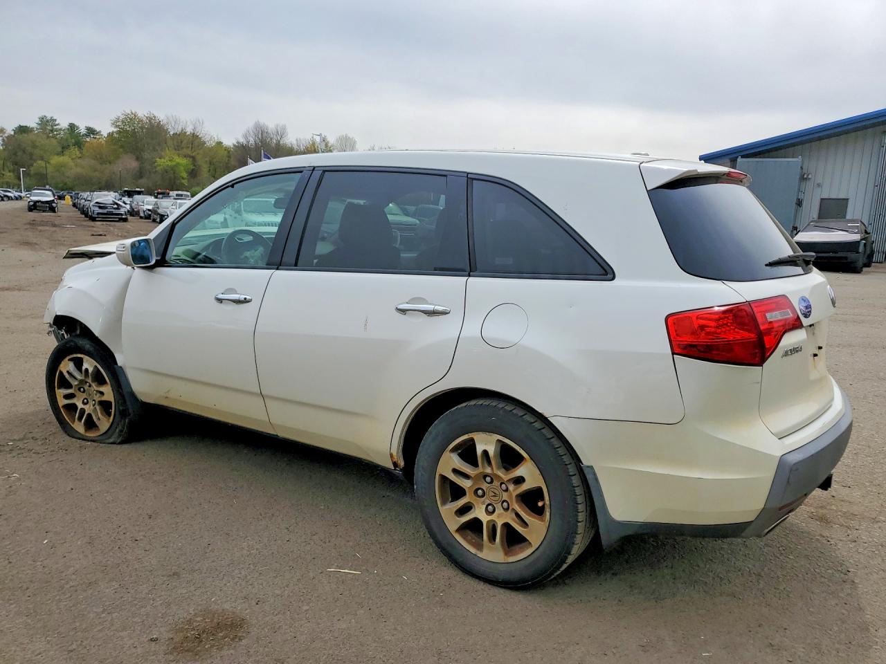 2009 Acura Mdx Technology White vin: 2HNYD28629H505486