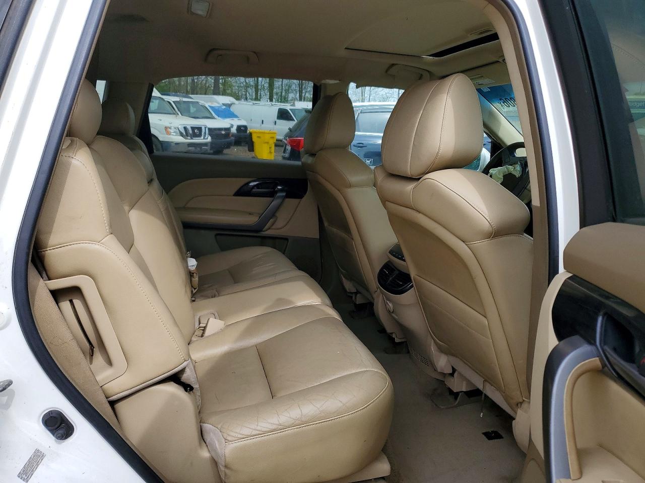 2009 Acura Mdx Technology White vin: 2HNYD28629H505486