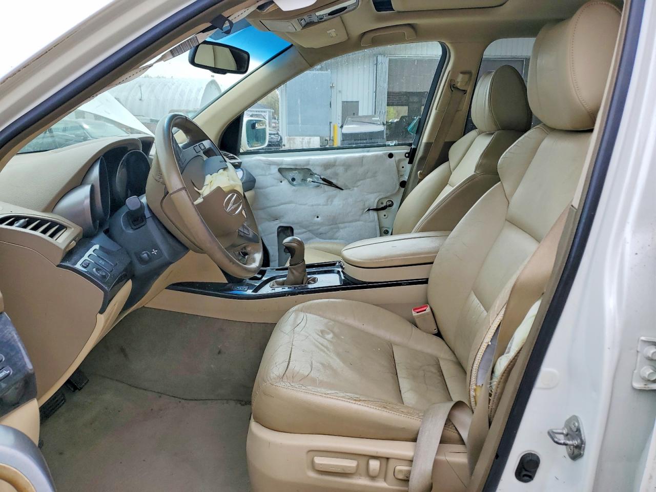 2009 Acura Mdx Technology White vin: 2HNYD28629H505486