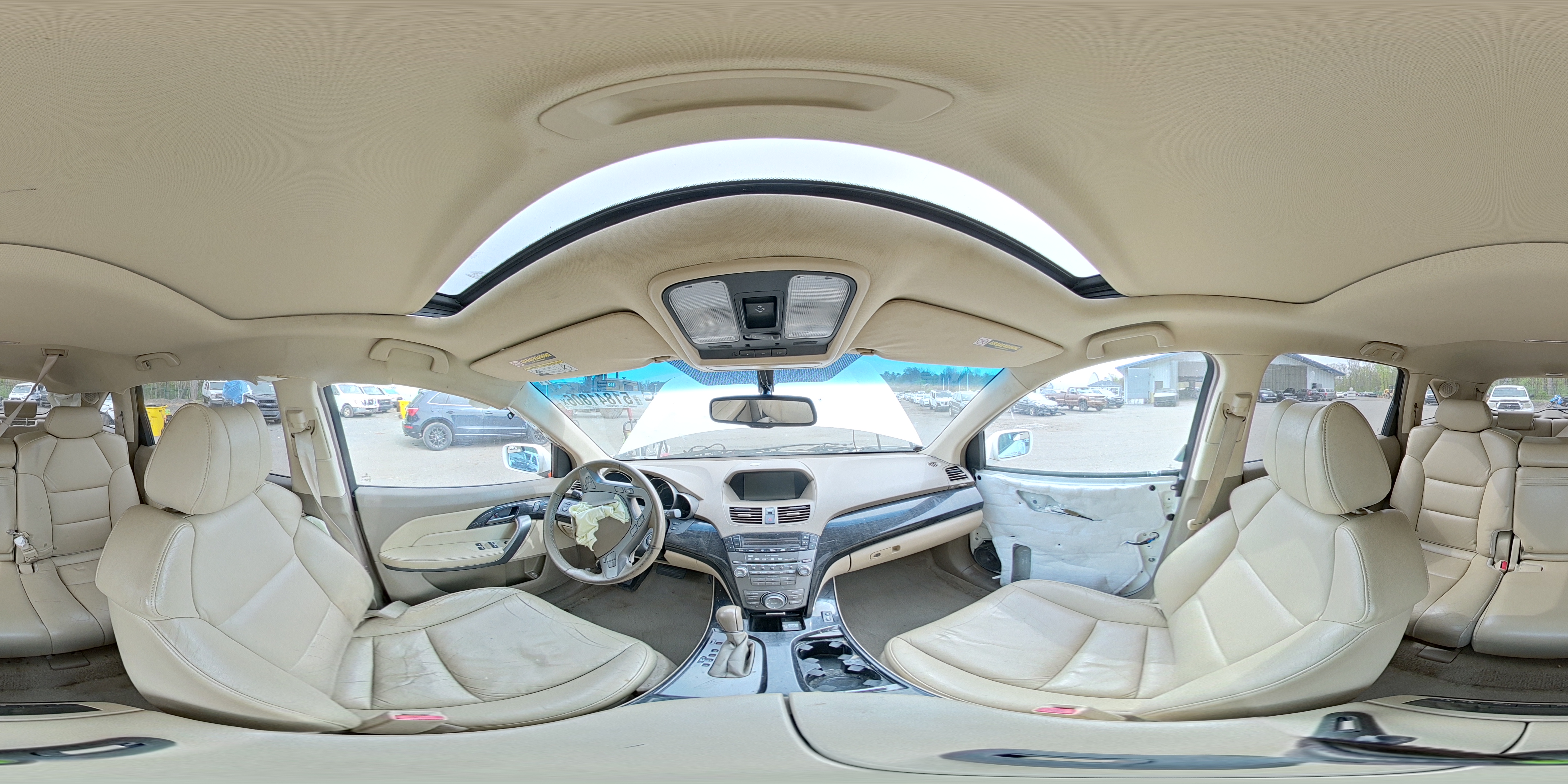 2009 Acura Mdx Technology White vin: 2HNYD28629H505486
