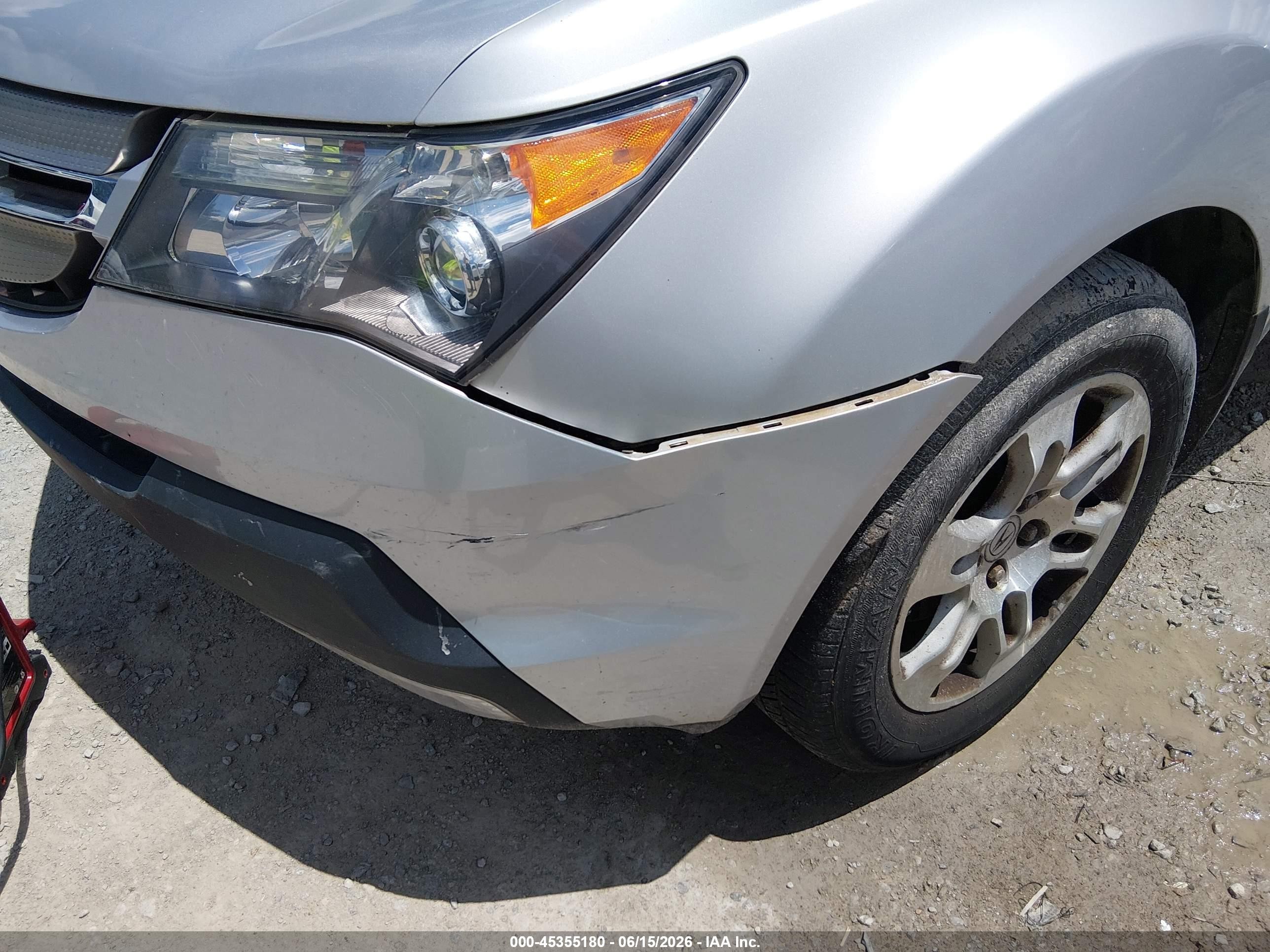 2009 Acura Mdx Technology Package Silver vin: 2HNYD28629H511854