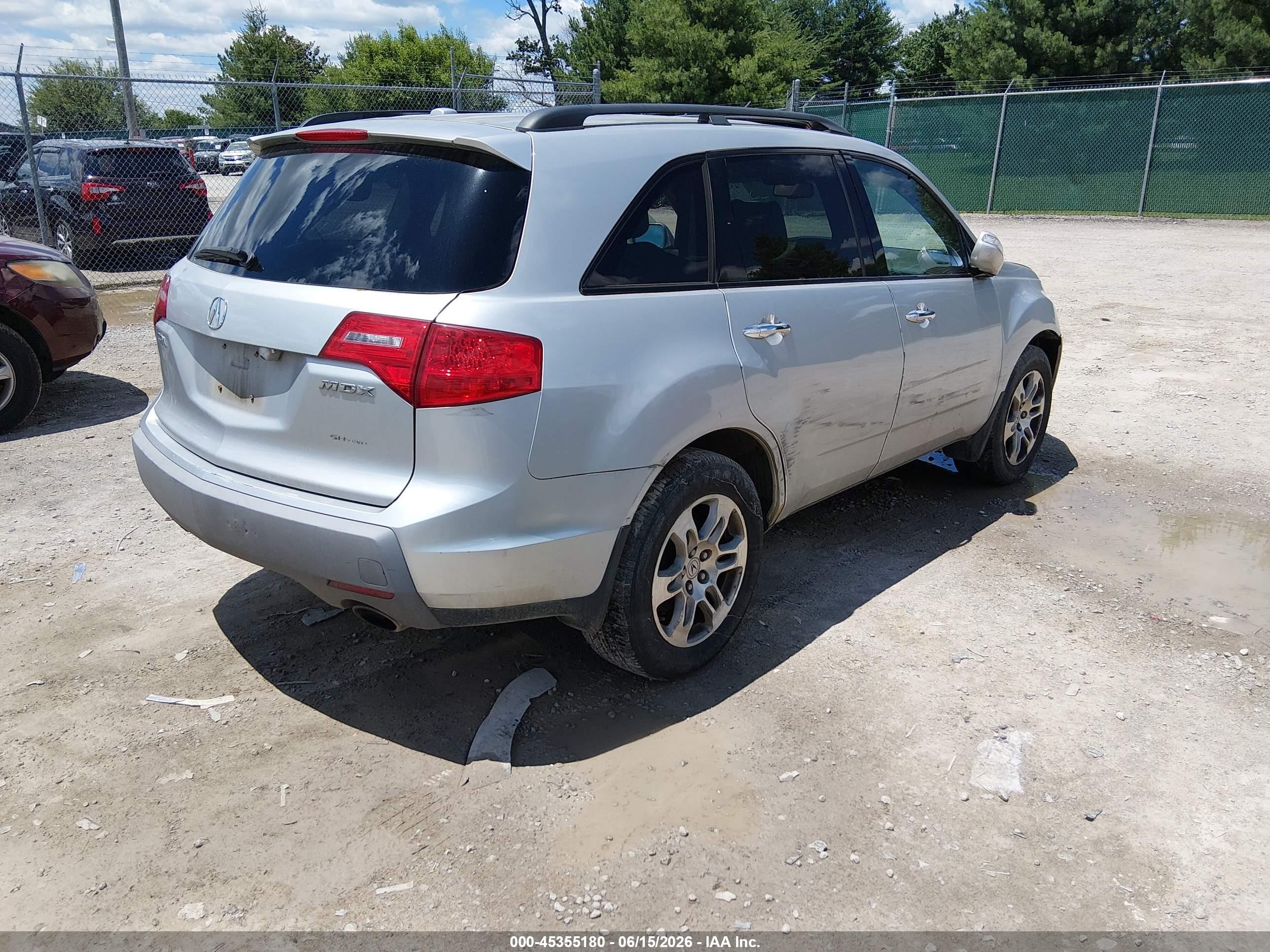 2009 Acura Mdx Technology Package Silver vin: 2HNYD28629H511854