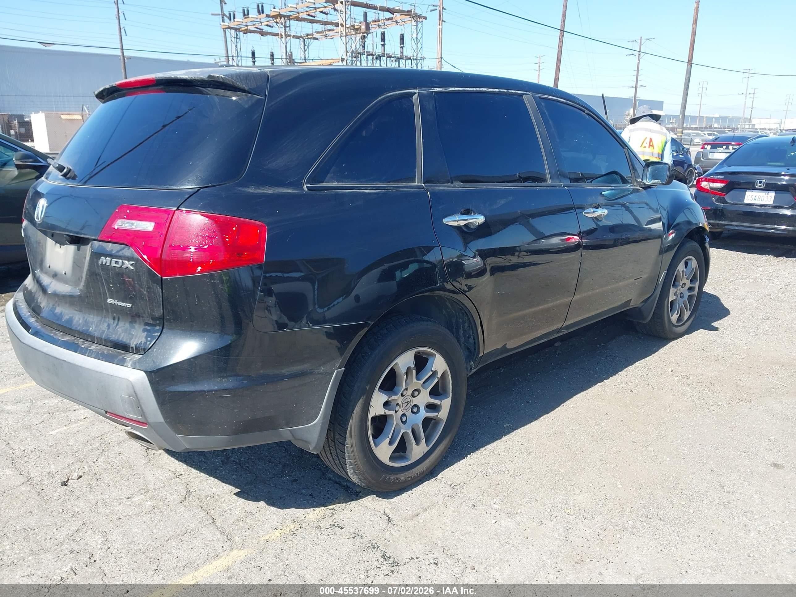 2009 Acura Mdx Technology Package Black vin: 2HNYD28629H520392
