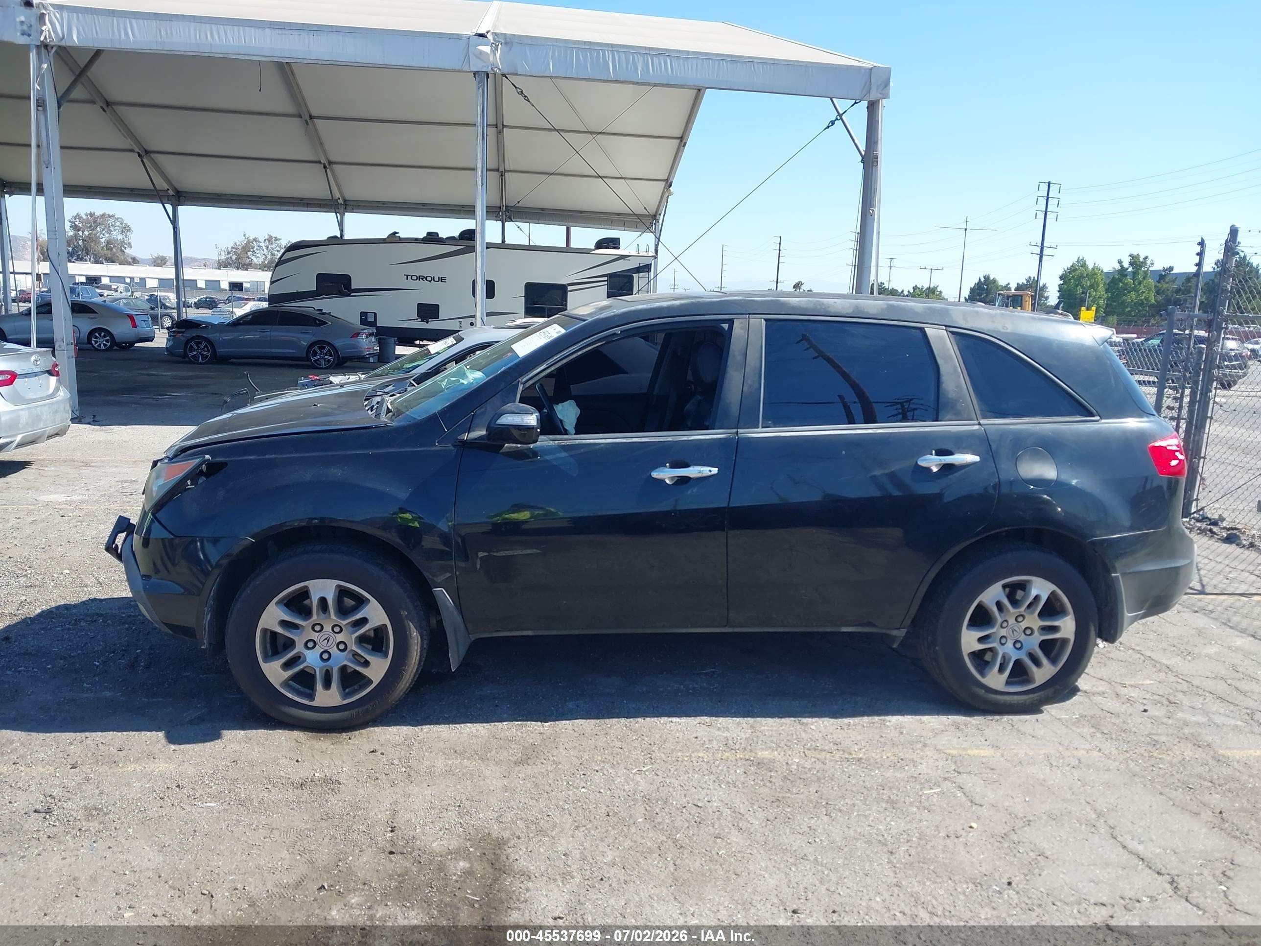 2009 Acura Mdx Technology Package Black vin: 2HNYD28629H520392