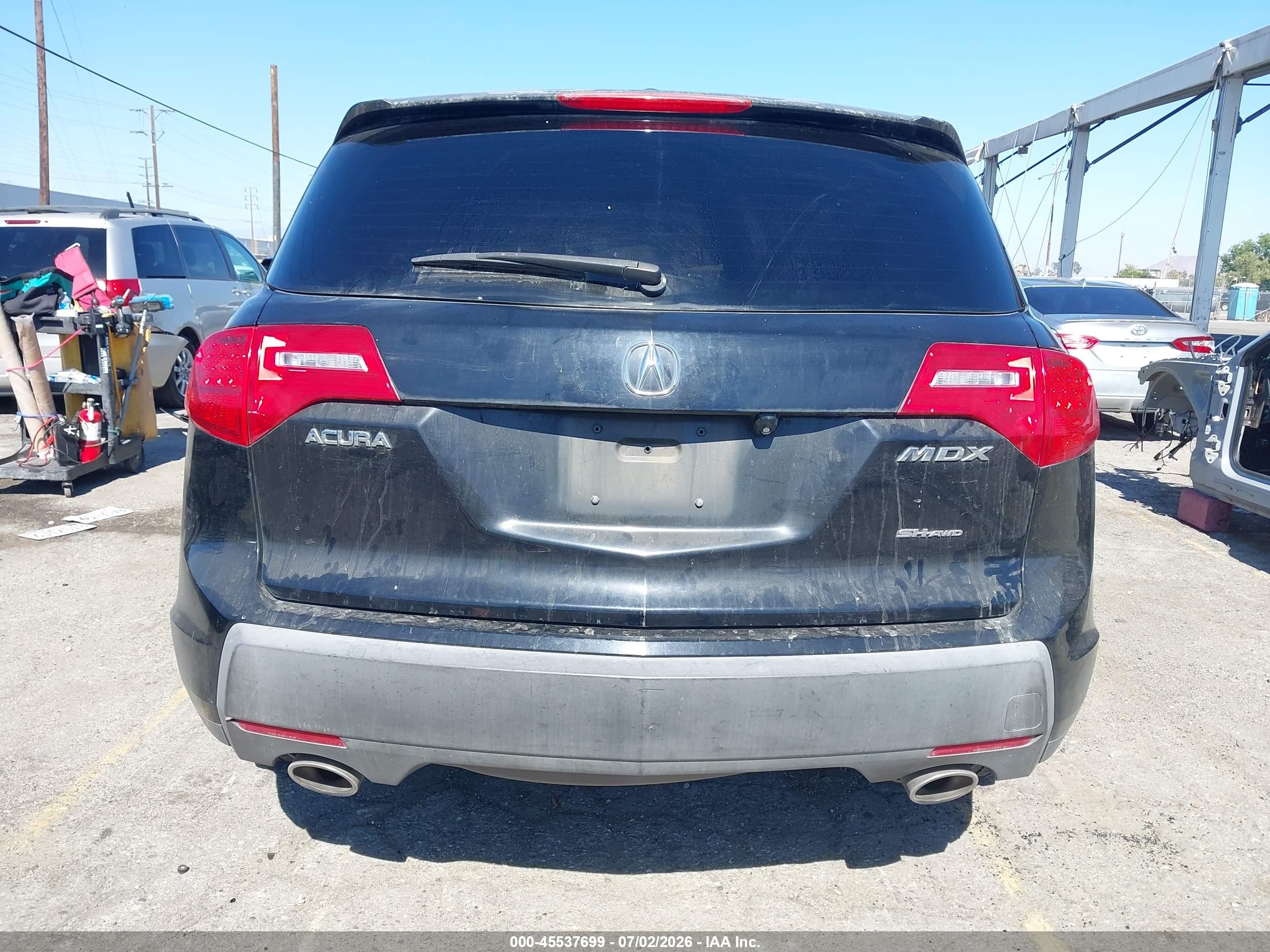 2009 Acura Mdx Technology Package Black vin: 2HNYD28629H520392