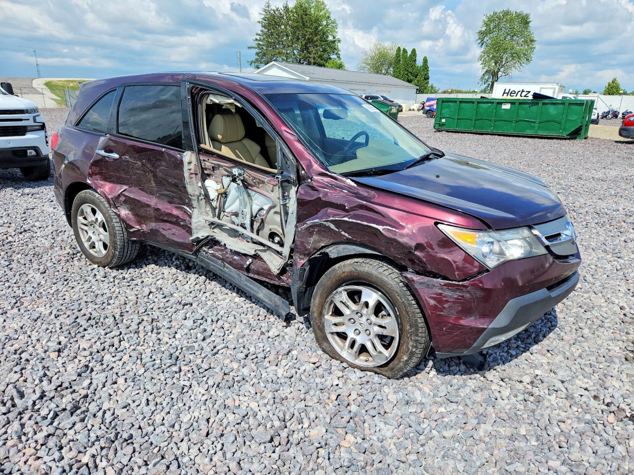 2009 Acura Mdx Maroon vin: 2HNYD28629H521073