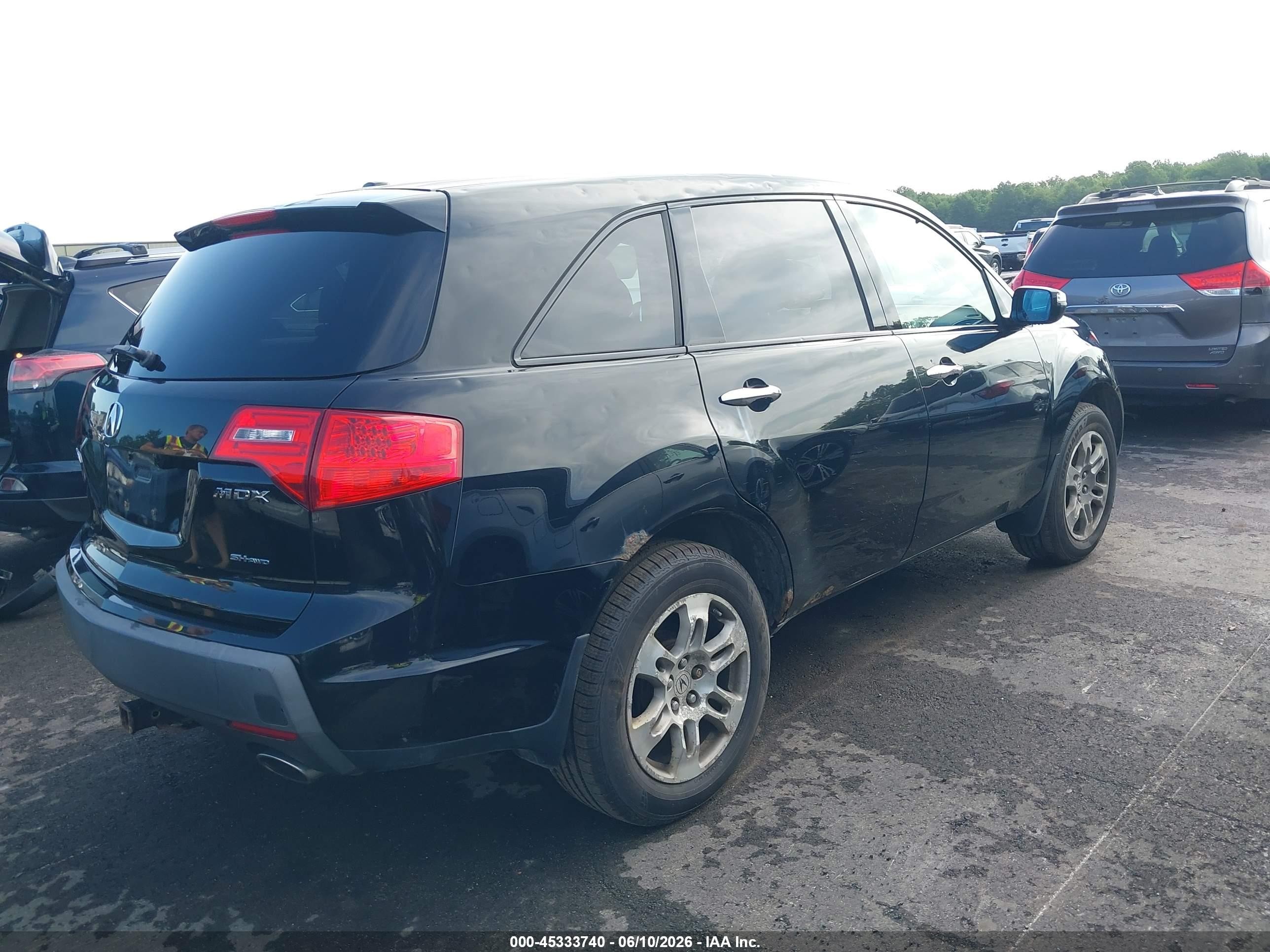 2009 Acura Mdx Technology Package Черный vin: 2HNYD28629H524569