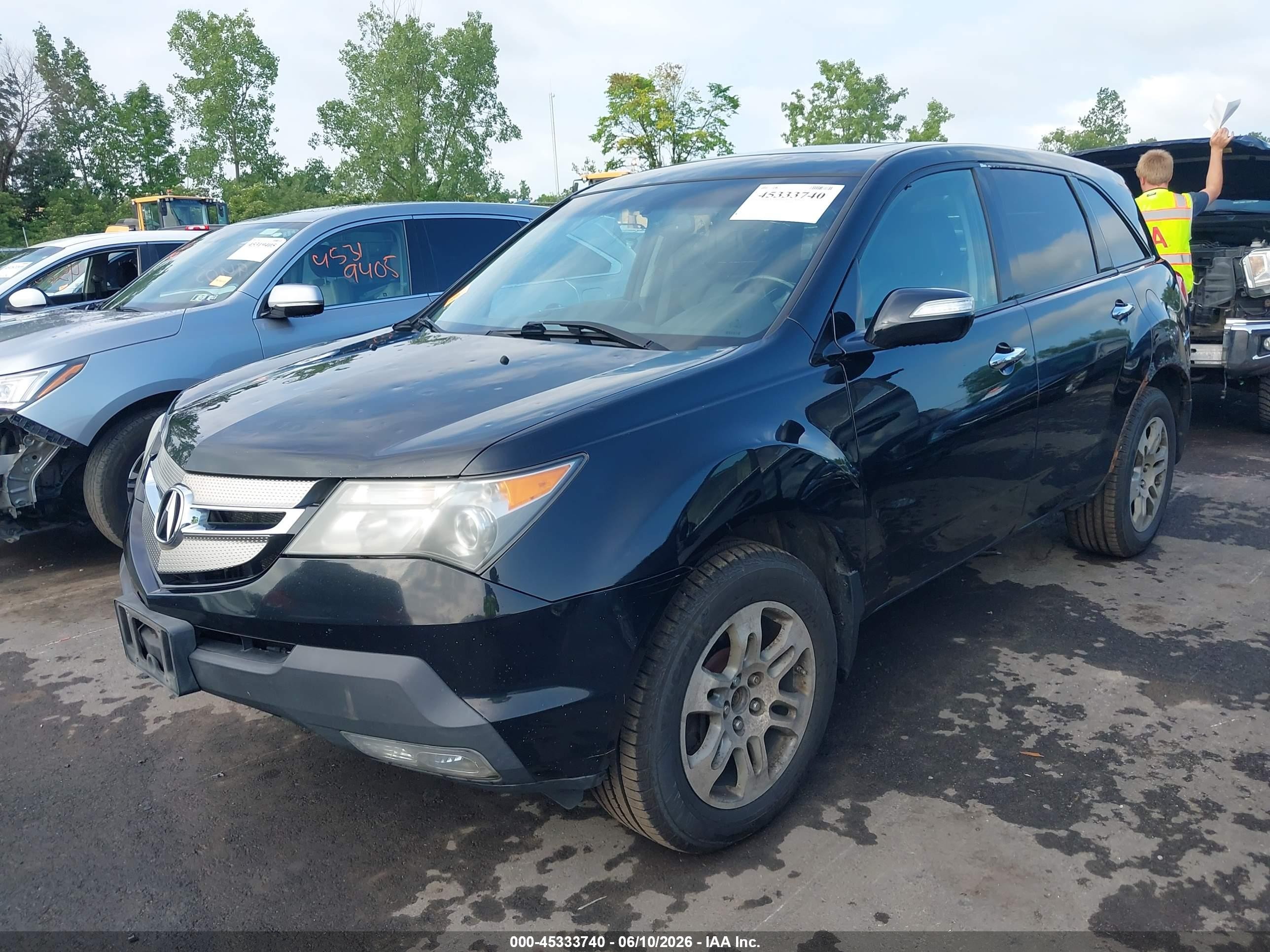 2009 Acura Mdx Technology Package Черный vin: 2HNYD28629H524569