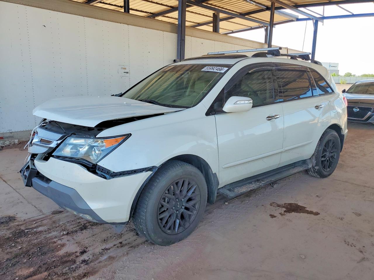 2009 Acura Mdx Technology White vin: 2HNYD28629H527987