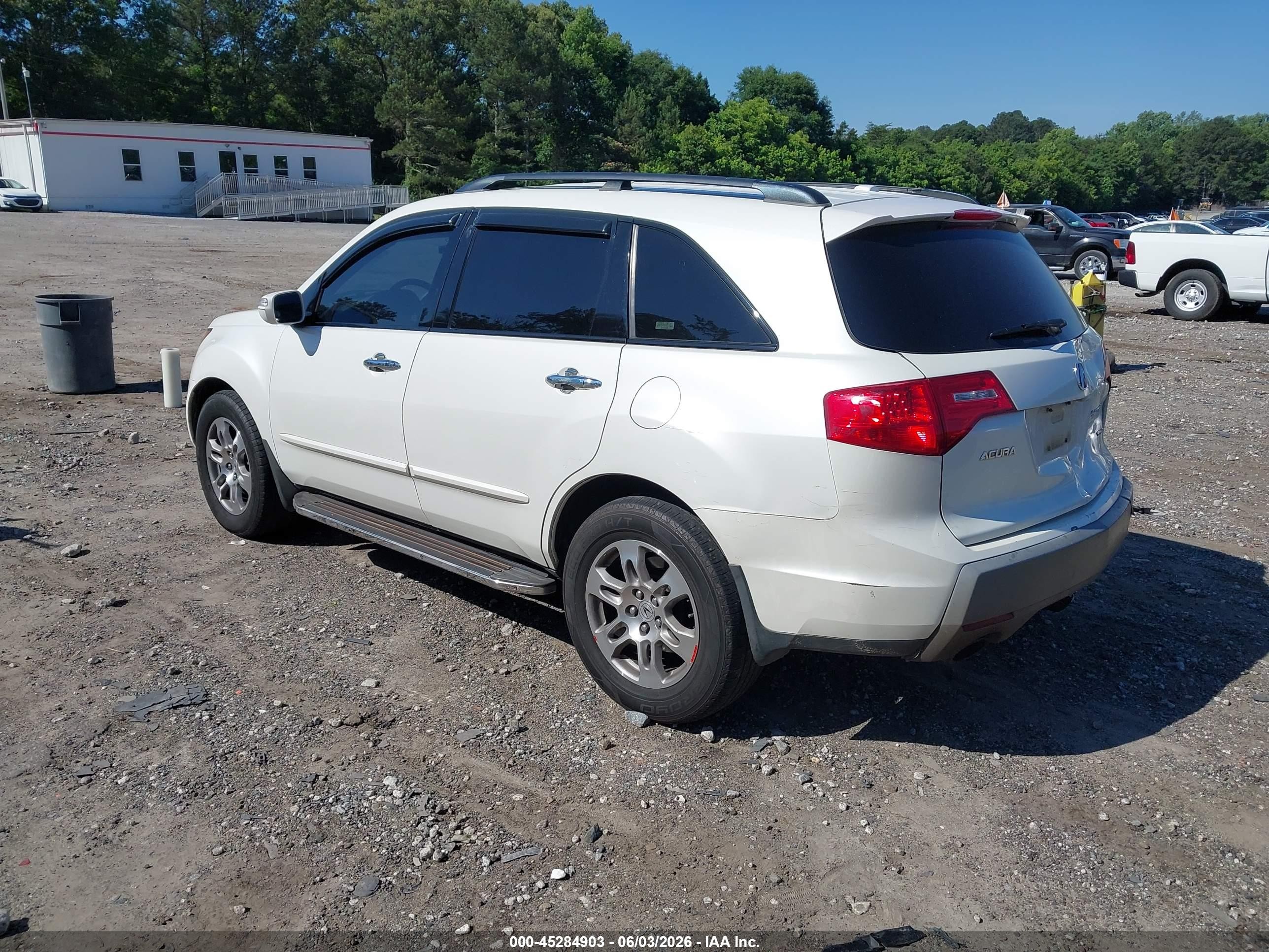 2009 Acura Mdx Technology Package White vin: 2HNYD28629H528377