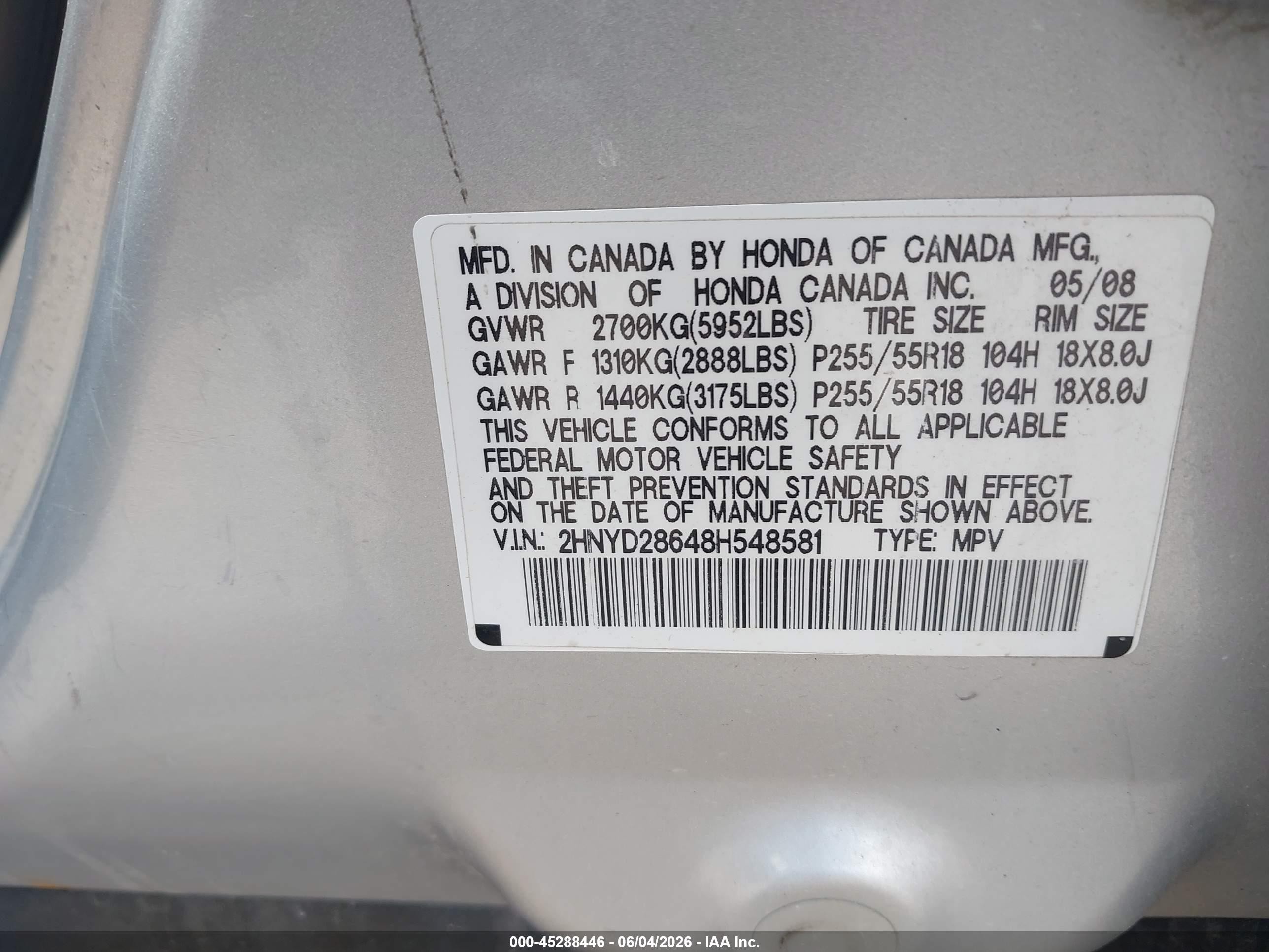 2008 Acura Mdx Technology Package White vin: 2HNYD28648H548581