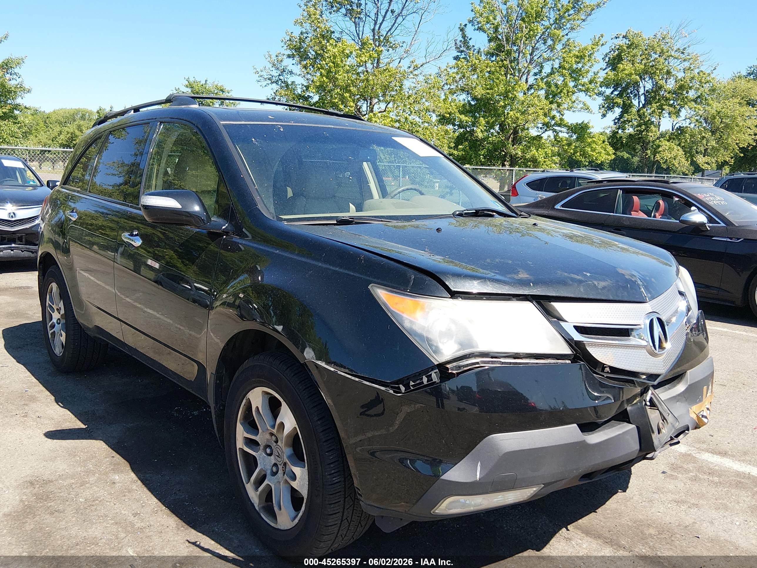 2008 Acura Mdx Technology Package Black vin: 2HNYD28668H541521