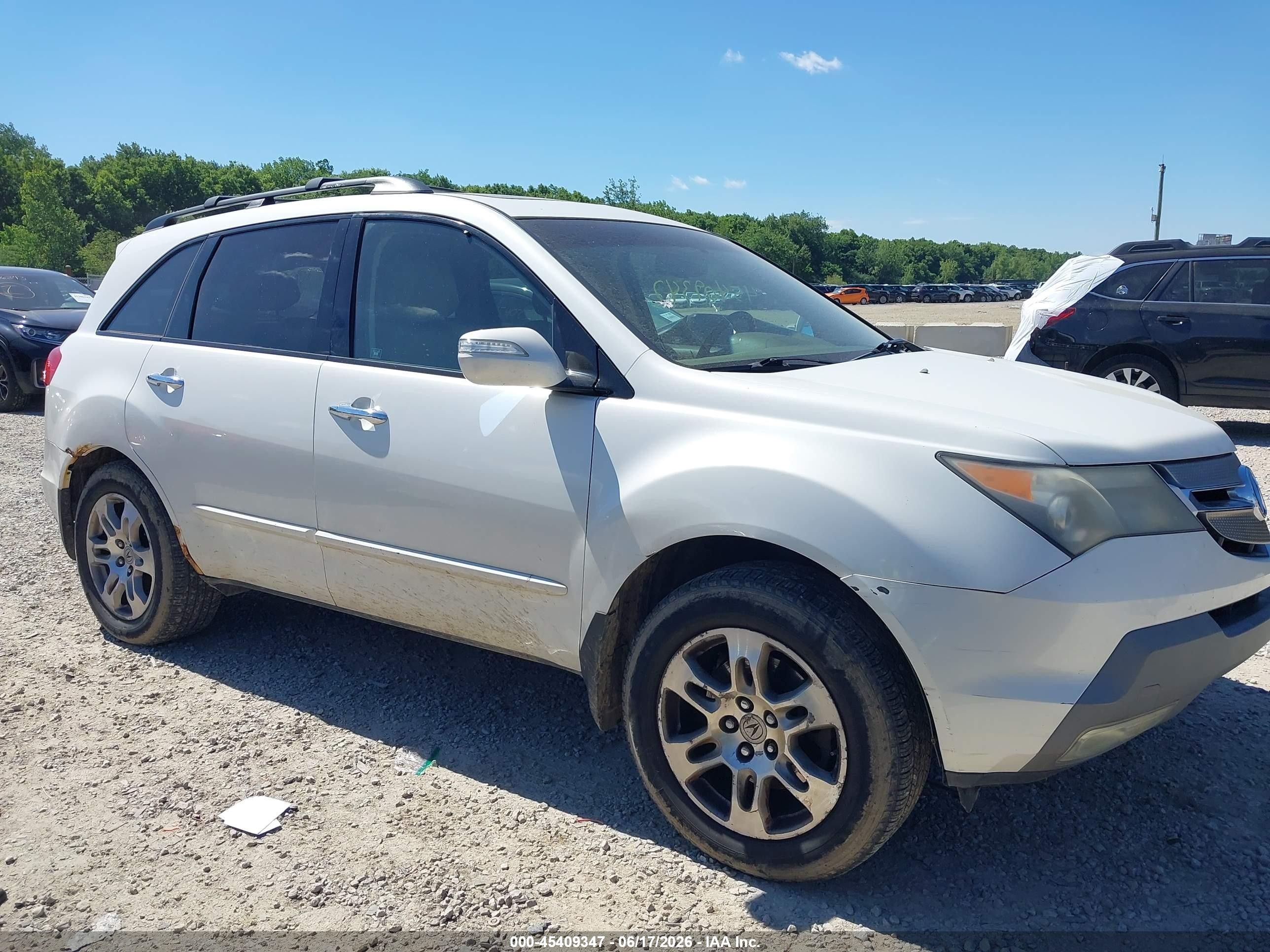 2009 Acura Mdx Technology Package White vin: 2HNYD28669H532013
