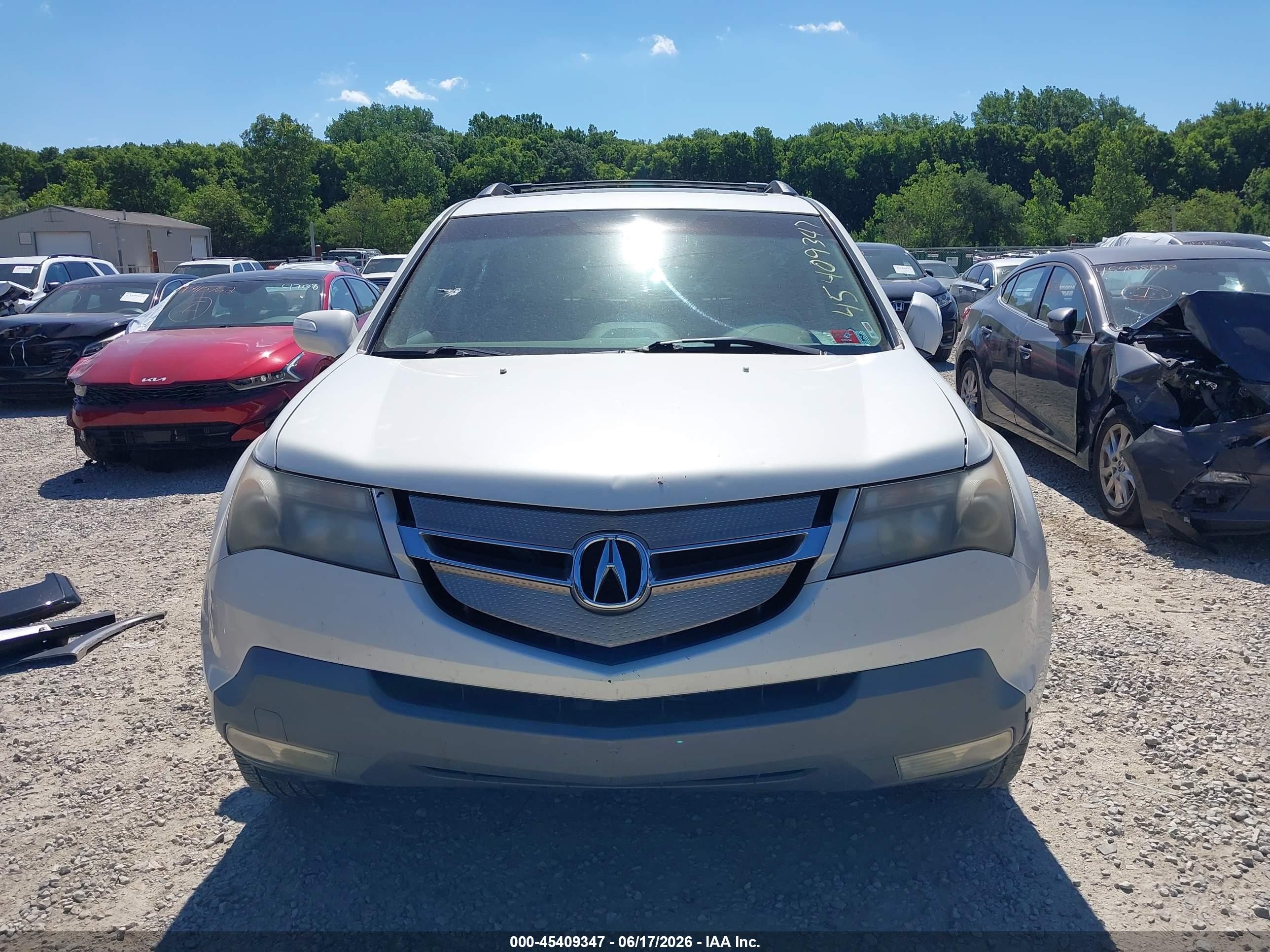 2009 Acura Mdx Technology Package White vin: 2HNYD28669H532013