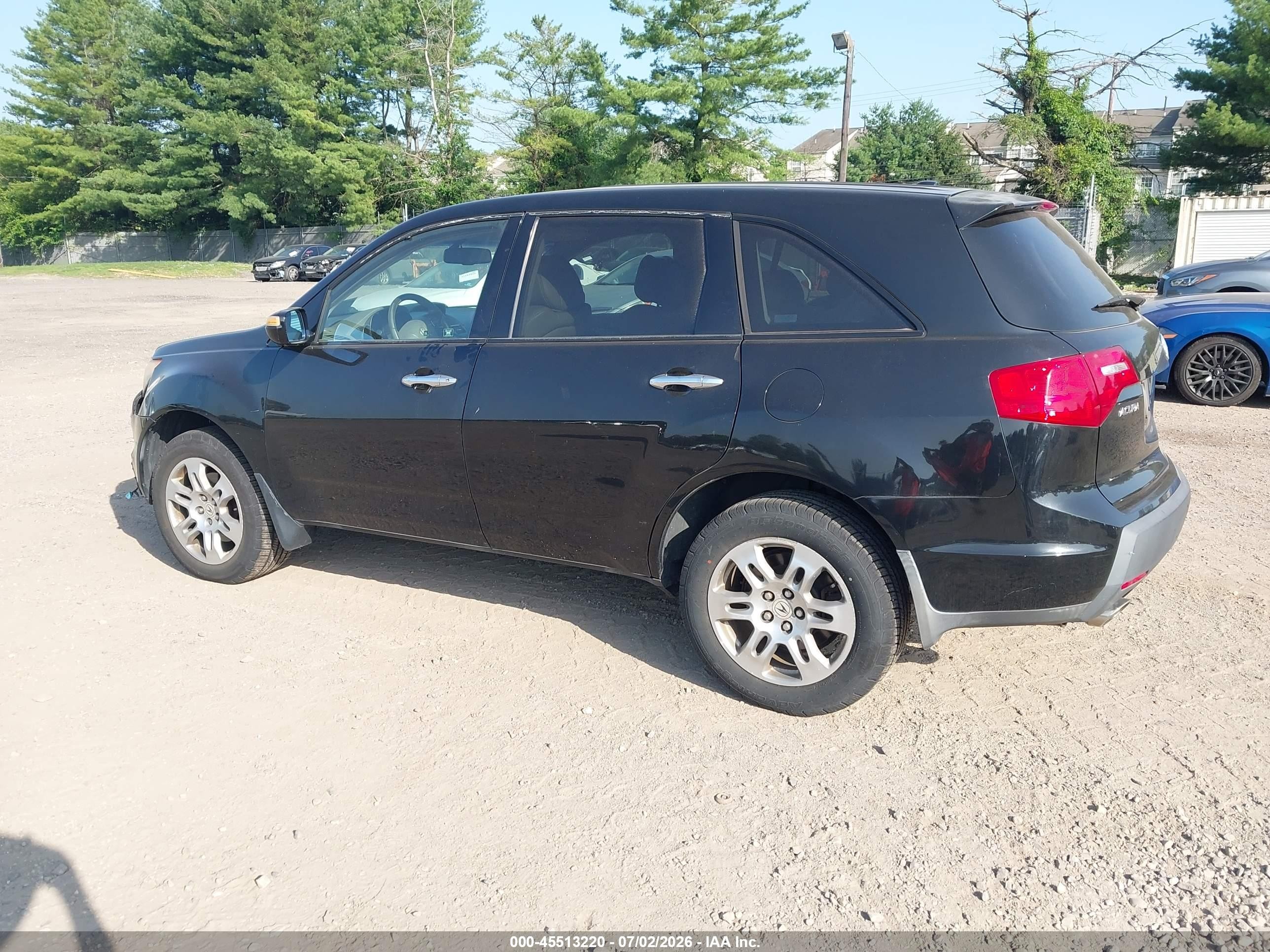 2008 Acura Mdx Technology Package Black vin: 2HNYD28678H546596