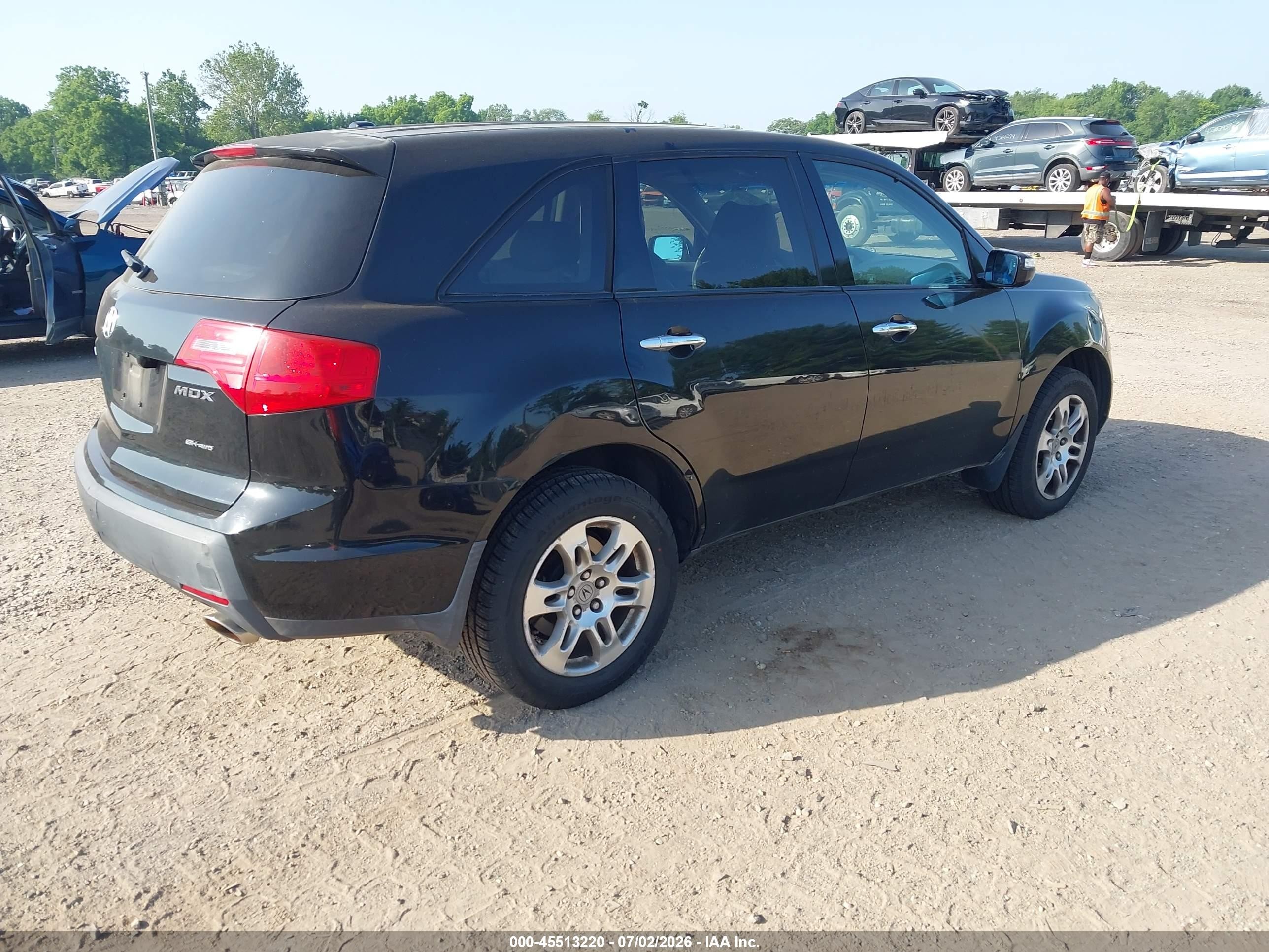 2008 Acura Mdx Technology Package Black vin: 2HNYD28678H546596