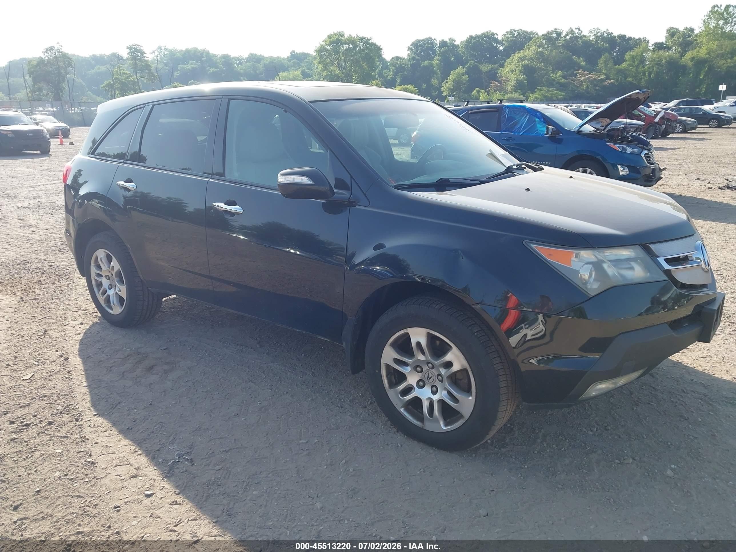 2008 Acura Mdx Technology Package Black vin: 2HNYD28678H546596