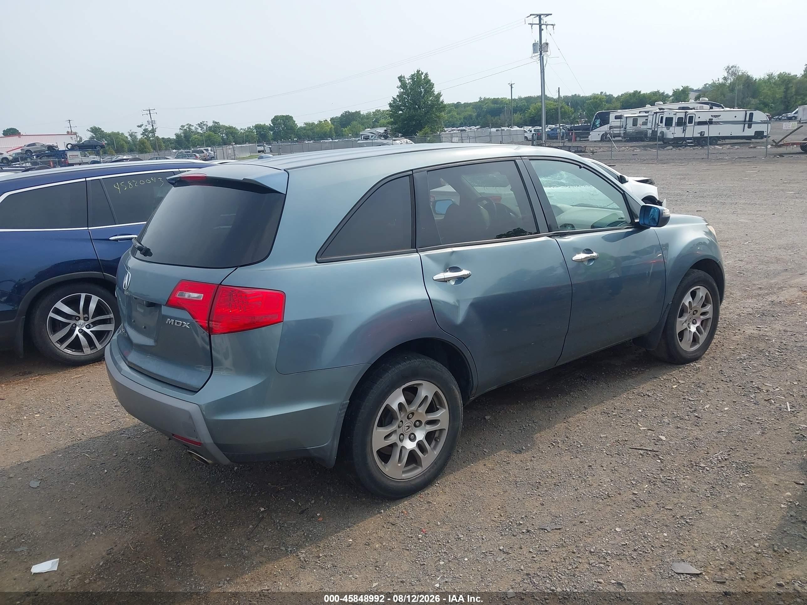 2008 Acura Mdx Technology Package Blue vin: 2HNYD28678H549742