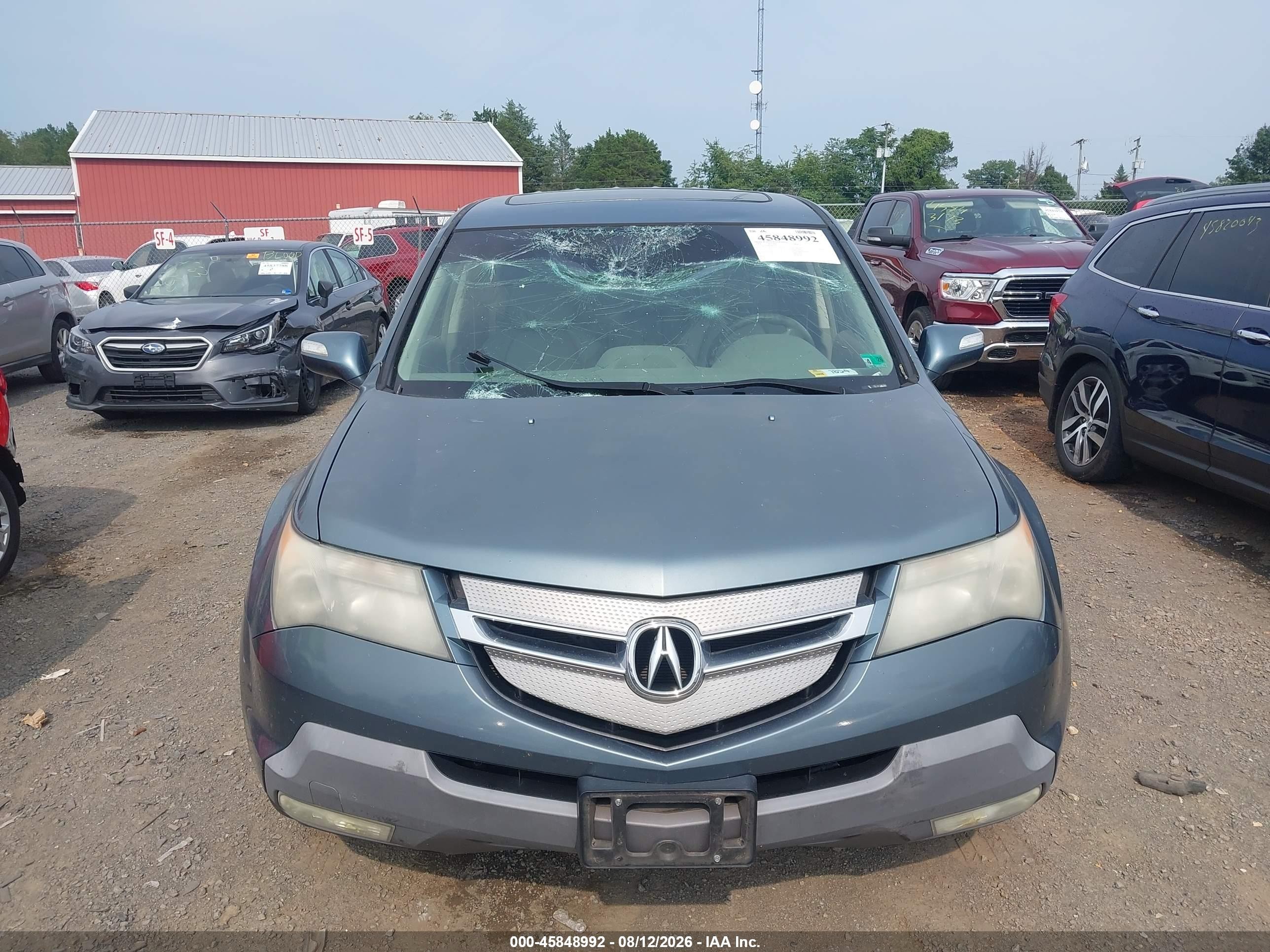 2008 Acura Mdx Technology Package Blue vin: 2HNYD28678H549742