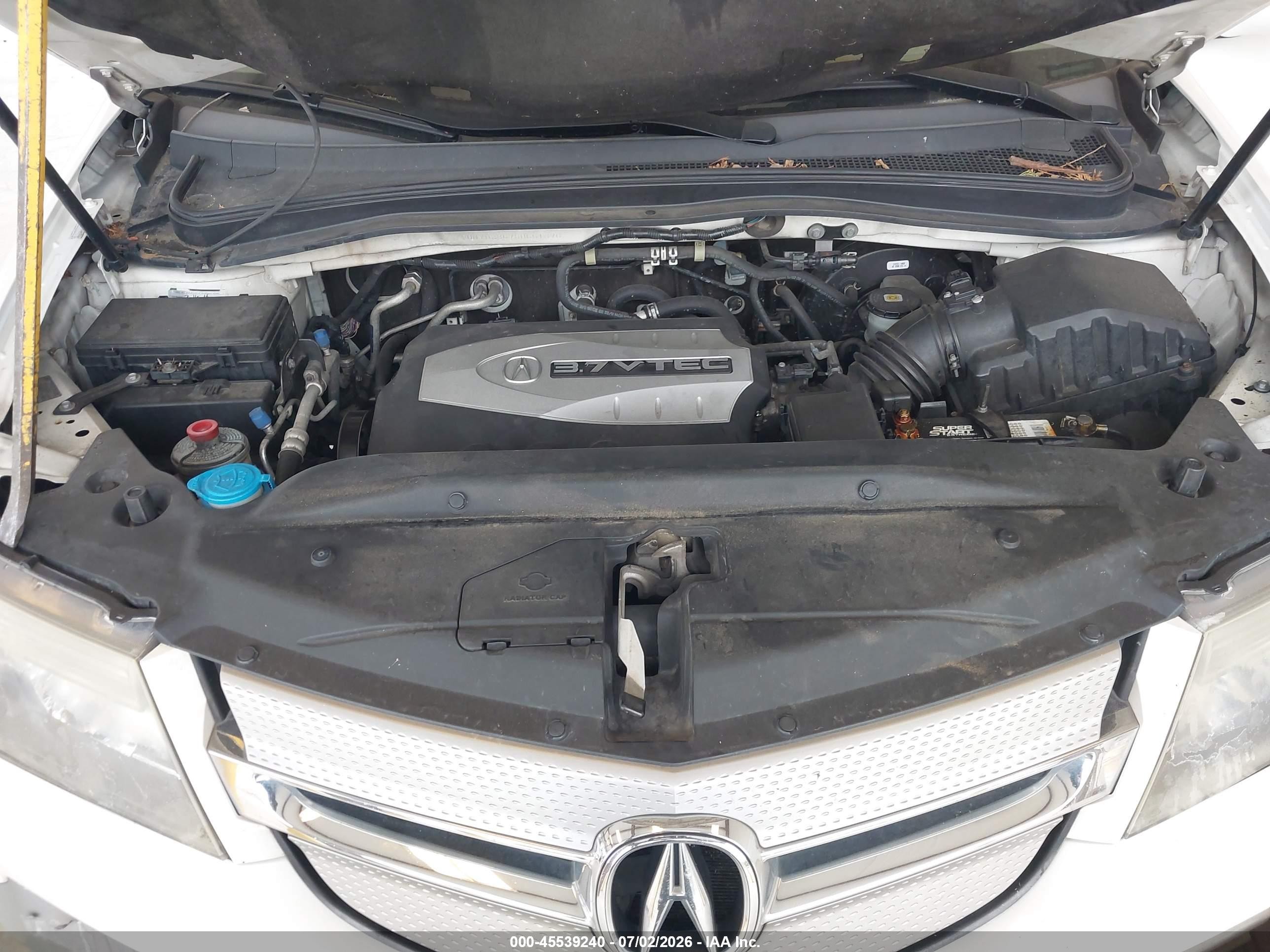 2008 Acura Mdx Technology Package White vin: 2HNYD28678H551376
