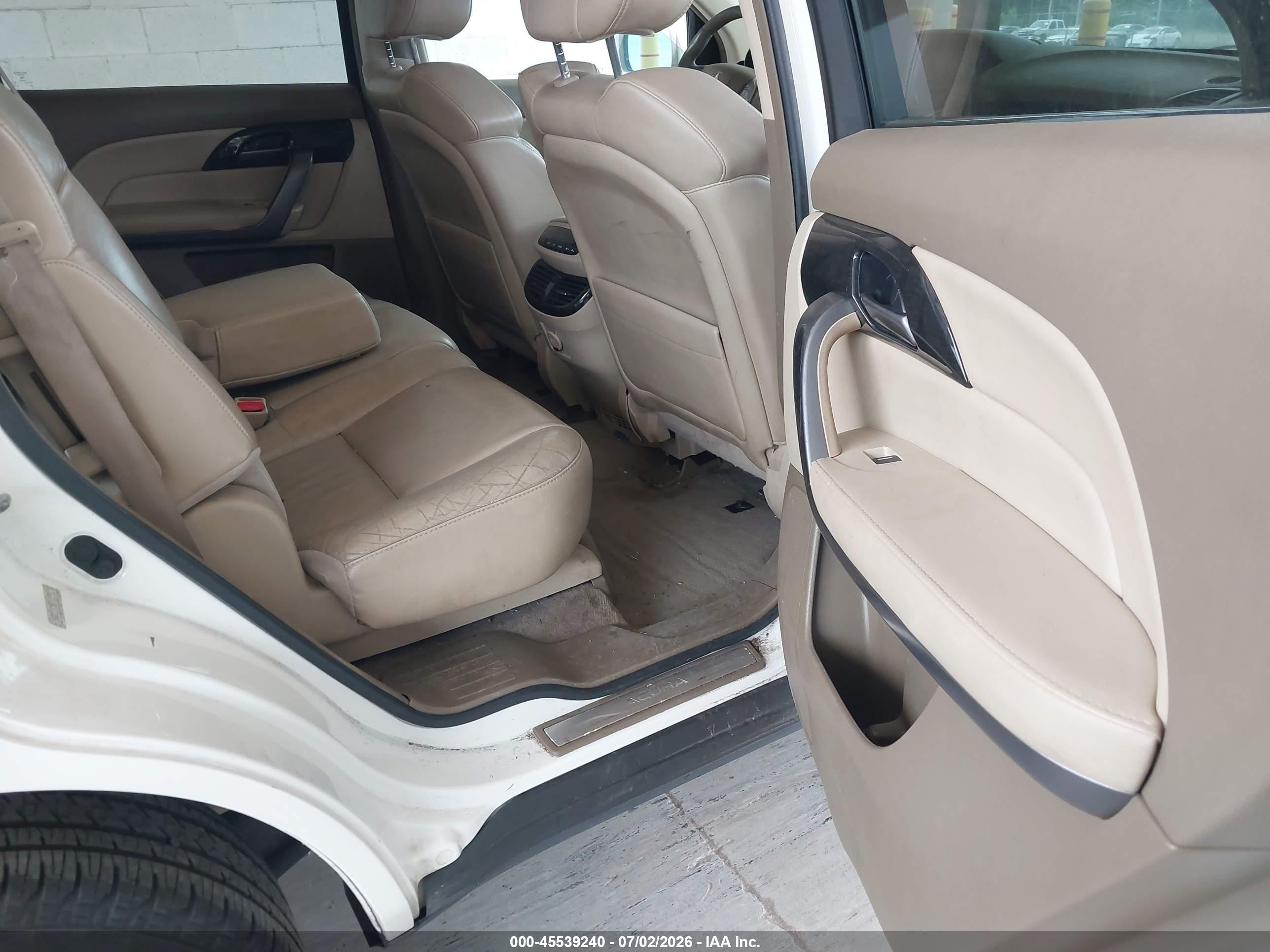 2008 Acura Mdx Technology Package White vin: 2HNYD28678H551376