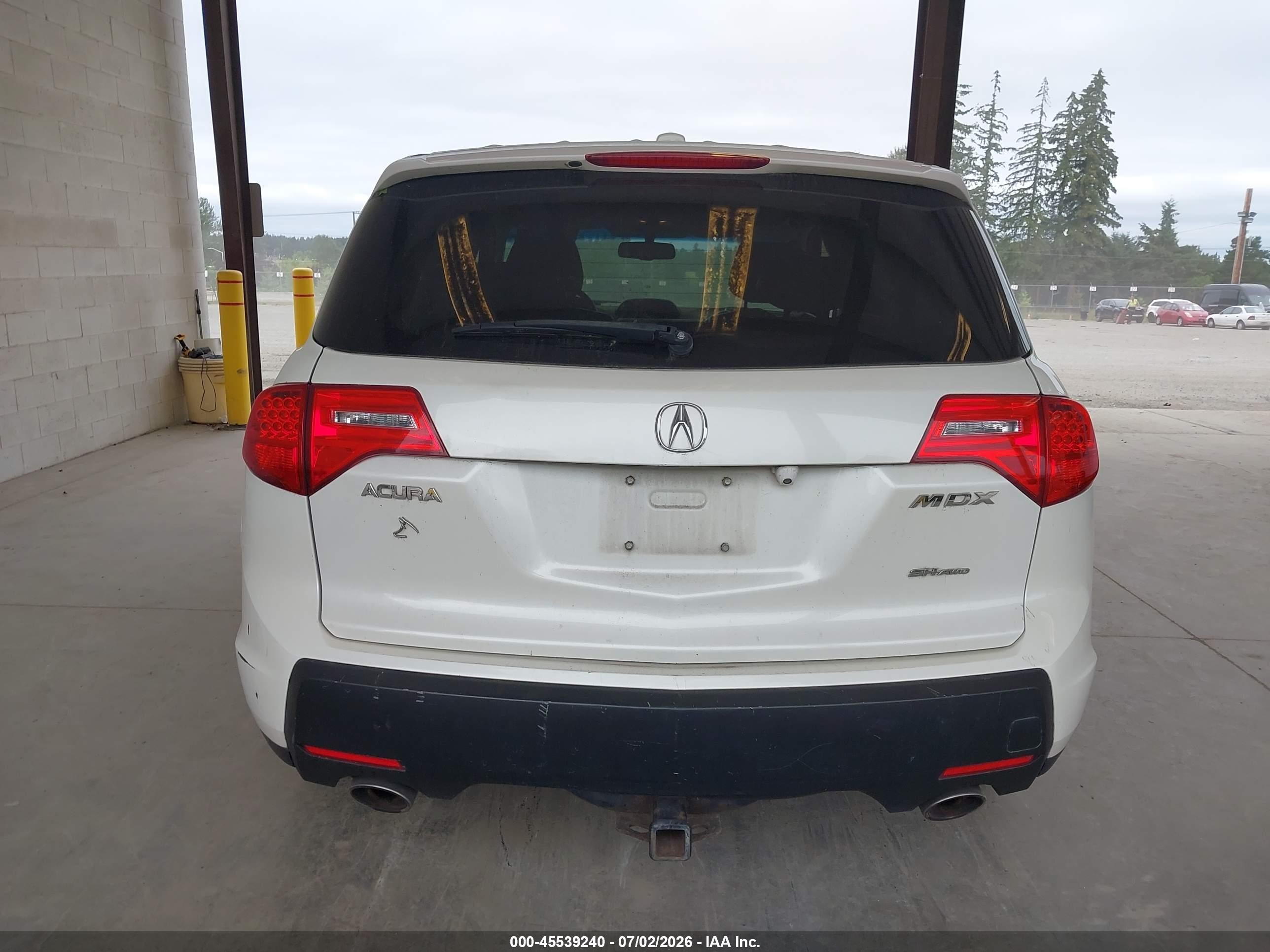 2008 Acura Mdx Technology Package White vin: 2HNYD28678H551376