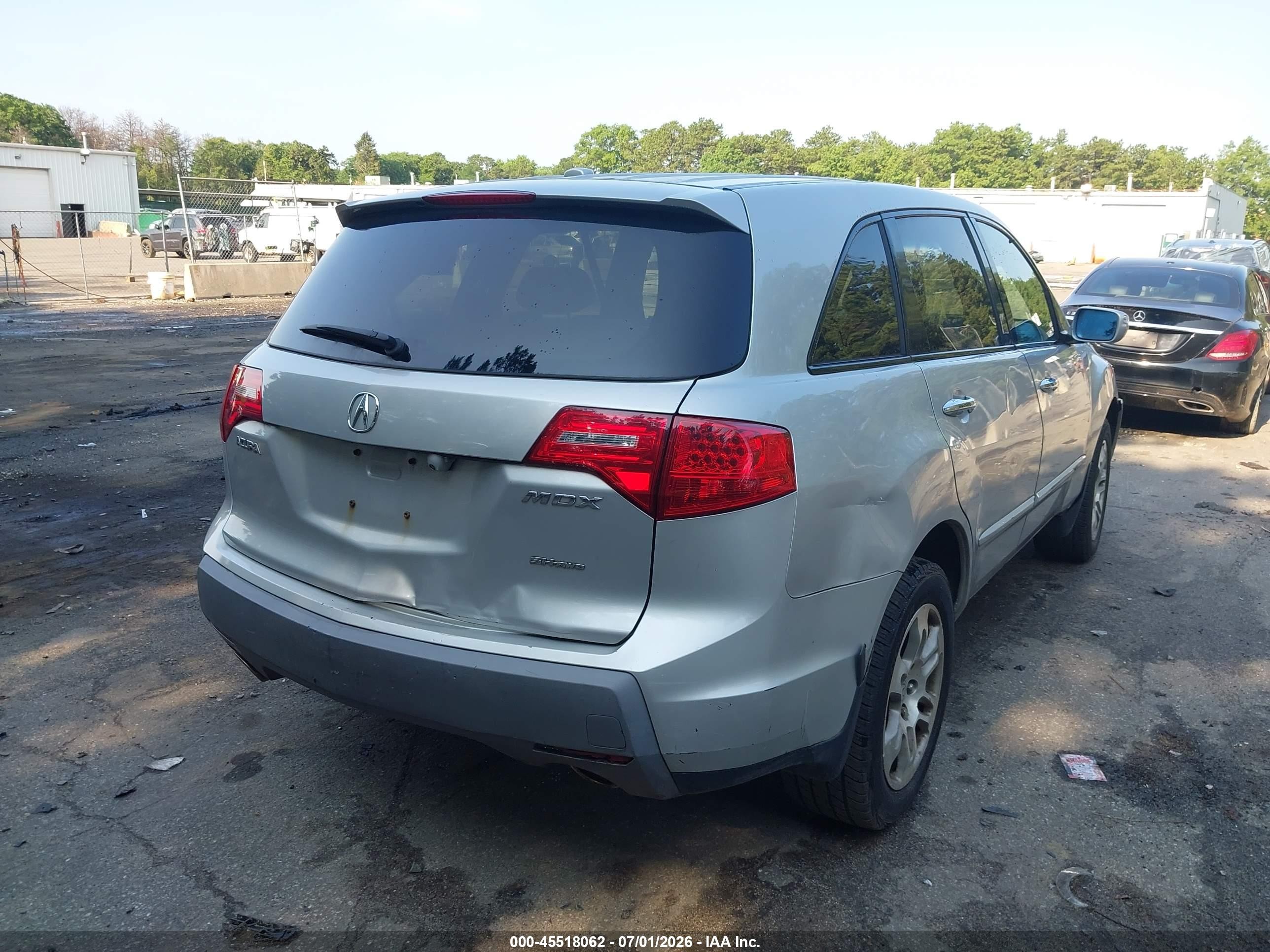 2008 Acura Mdx Technology Package Silver vin: 2HNYD28678H556299