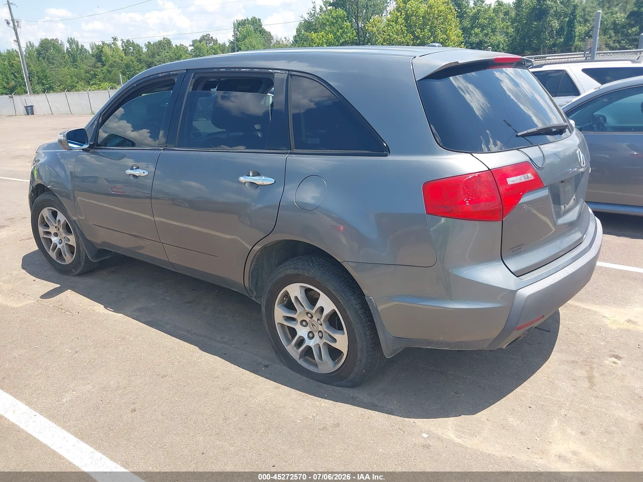 2008 Acura Mdx Technology Package Light Blue vin: 2HNYD28688H543299