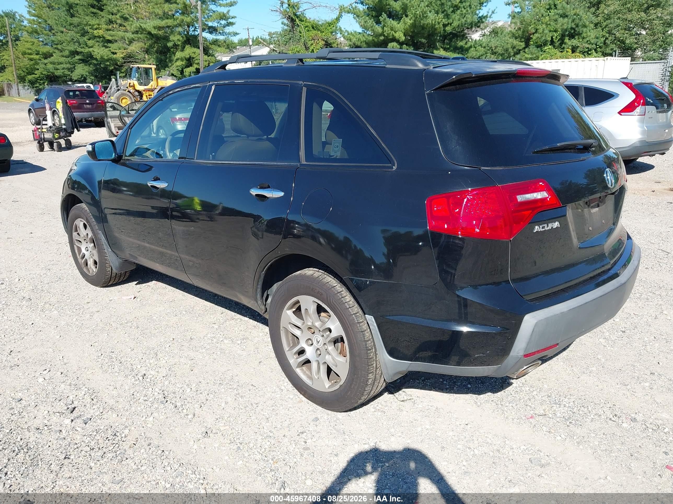 2008 Acura Mdx Technology Package Black vin: 2HNYD28688H548261