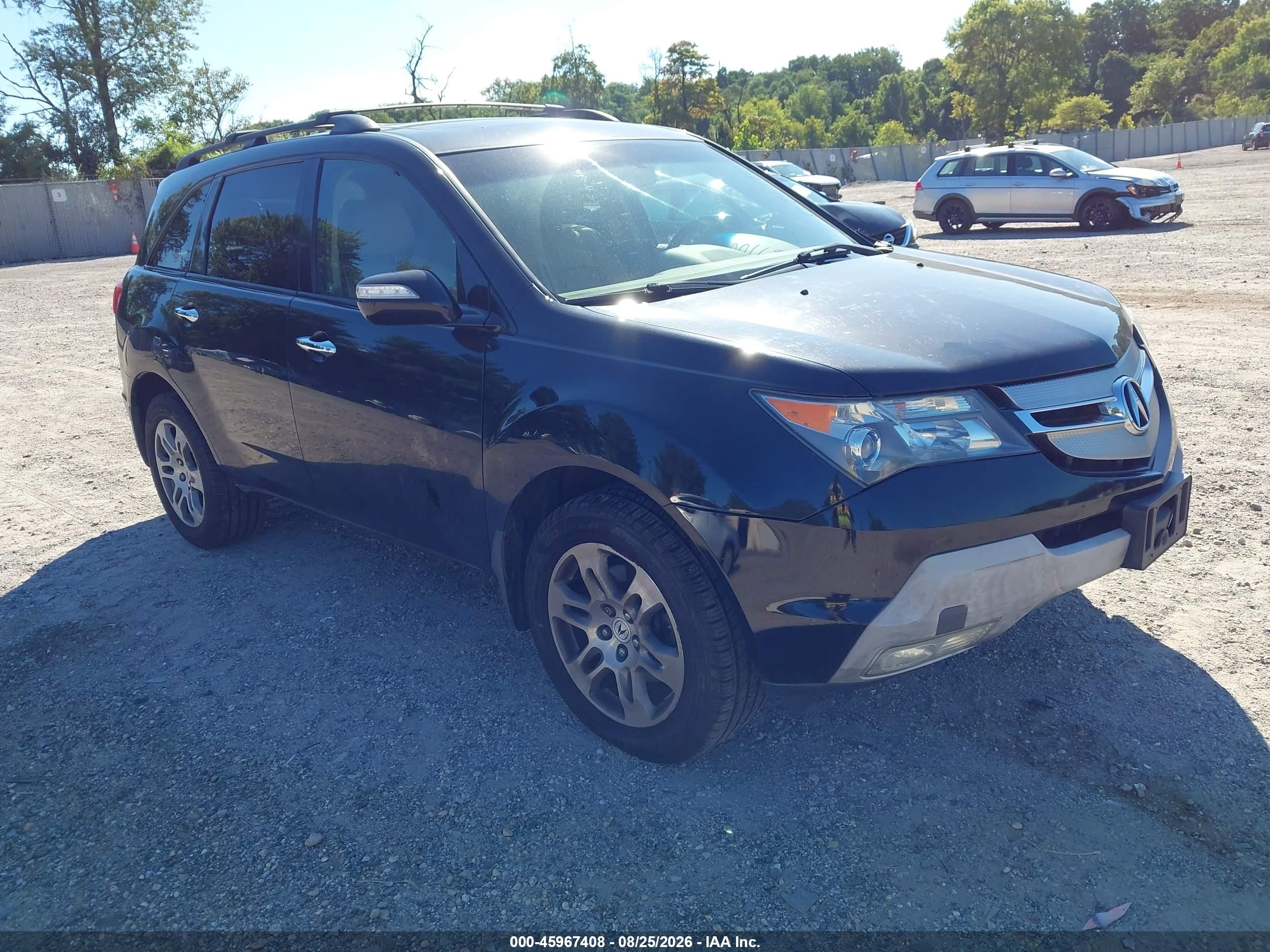 2008 Acura Mdx Technology Package Black vin: 2HNYD28688H548261