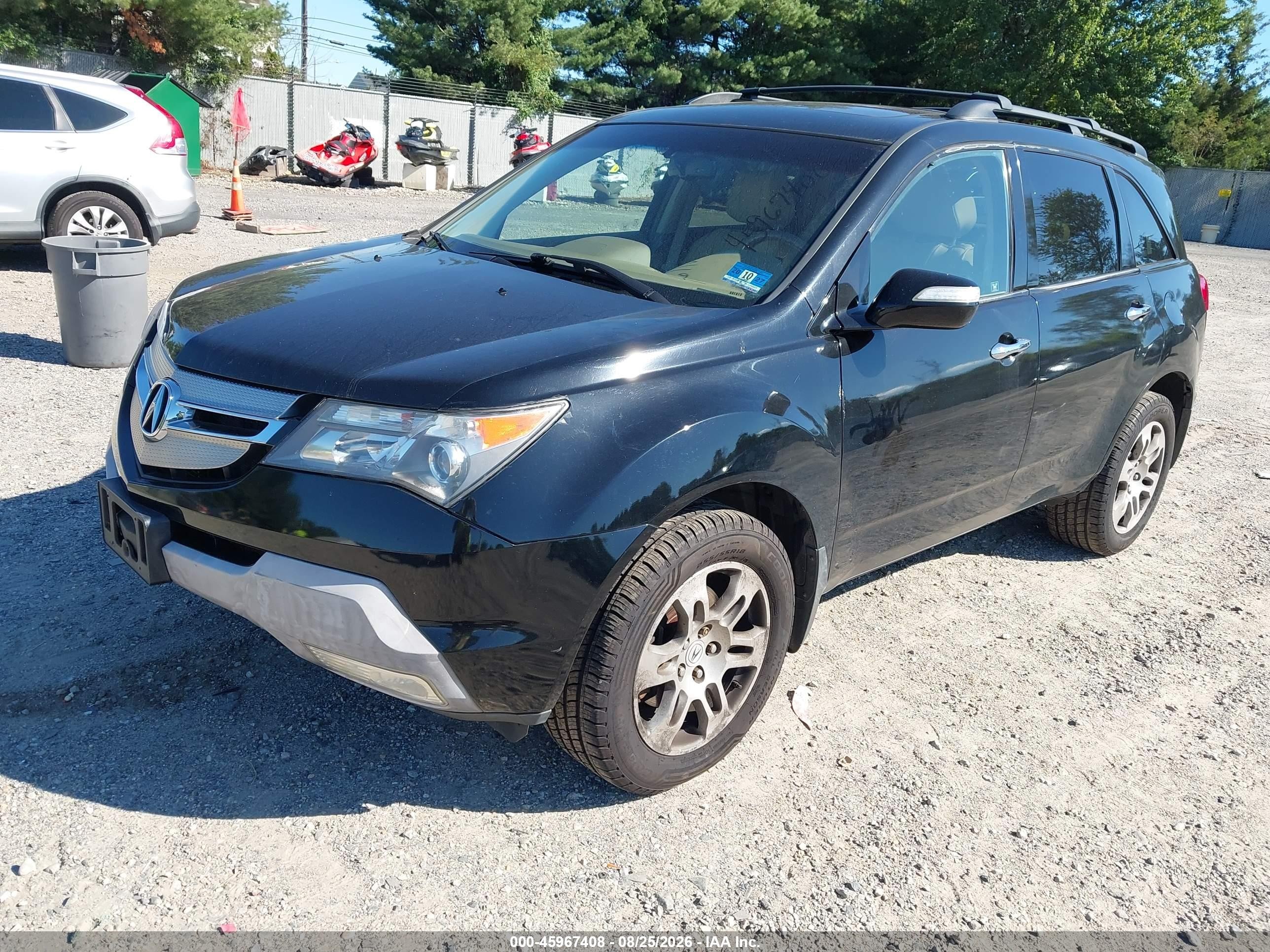 2008 Acura Mdx Technology Package Black vin: 2HNYD28688H548261