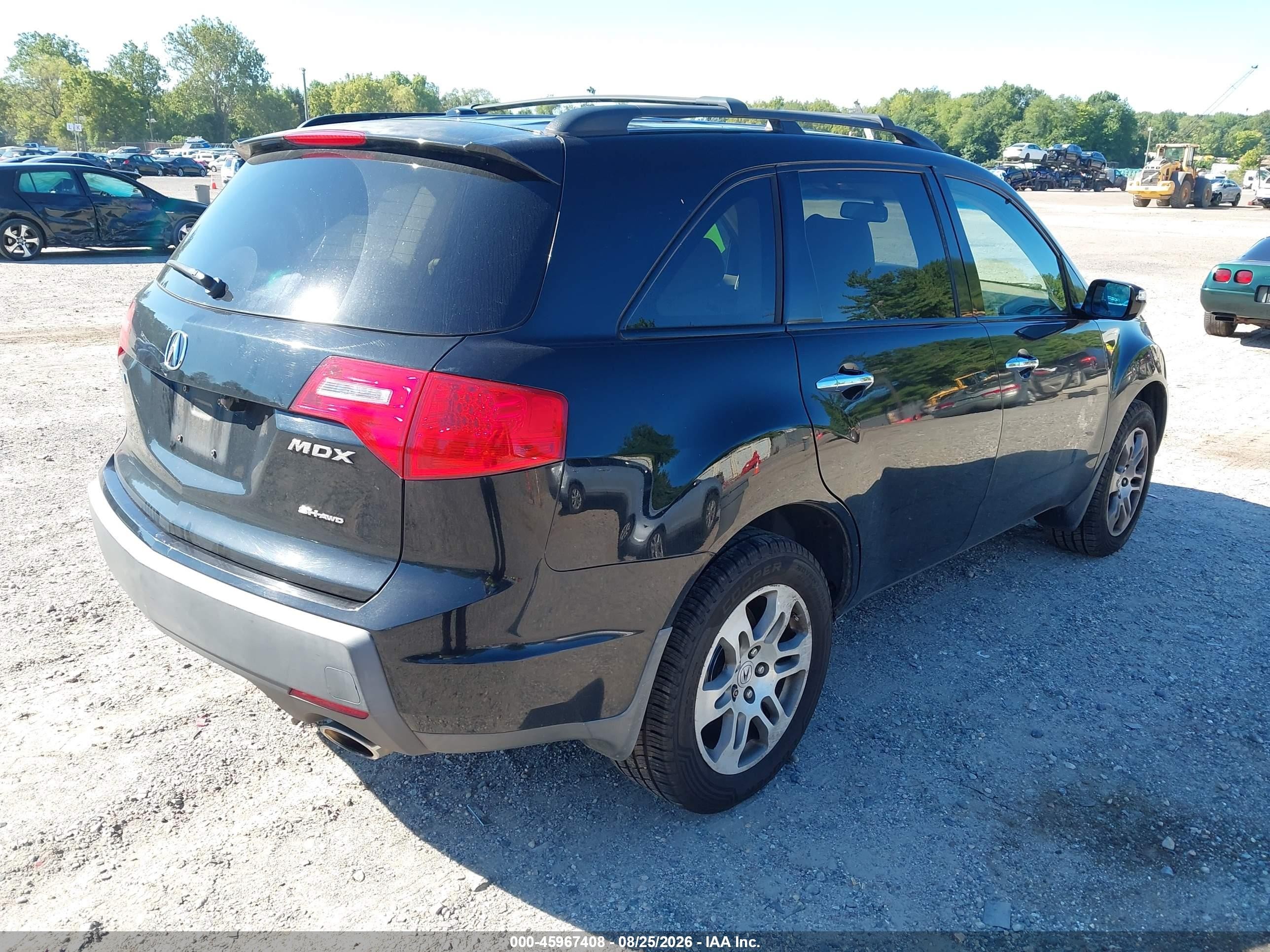 2008 Acura Mdx Technology Package Black vin: 2HNYD28688H548261
