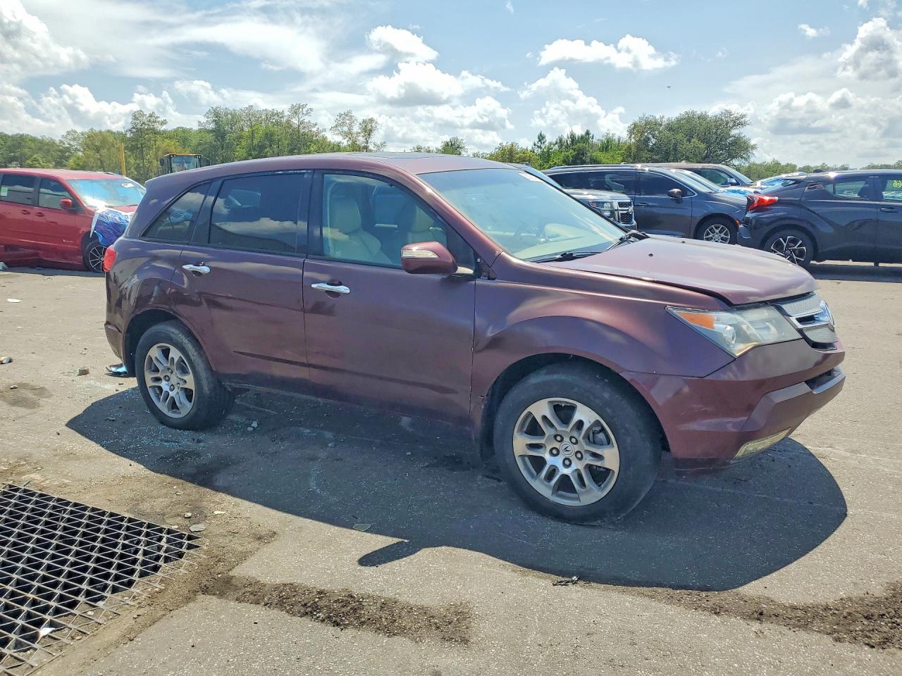 2008 Acura Mdx Technology Burgundy vin: 2HNYD28688H548390