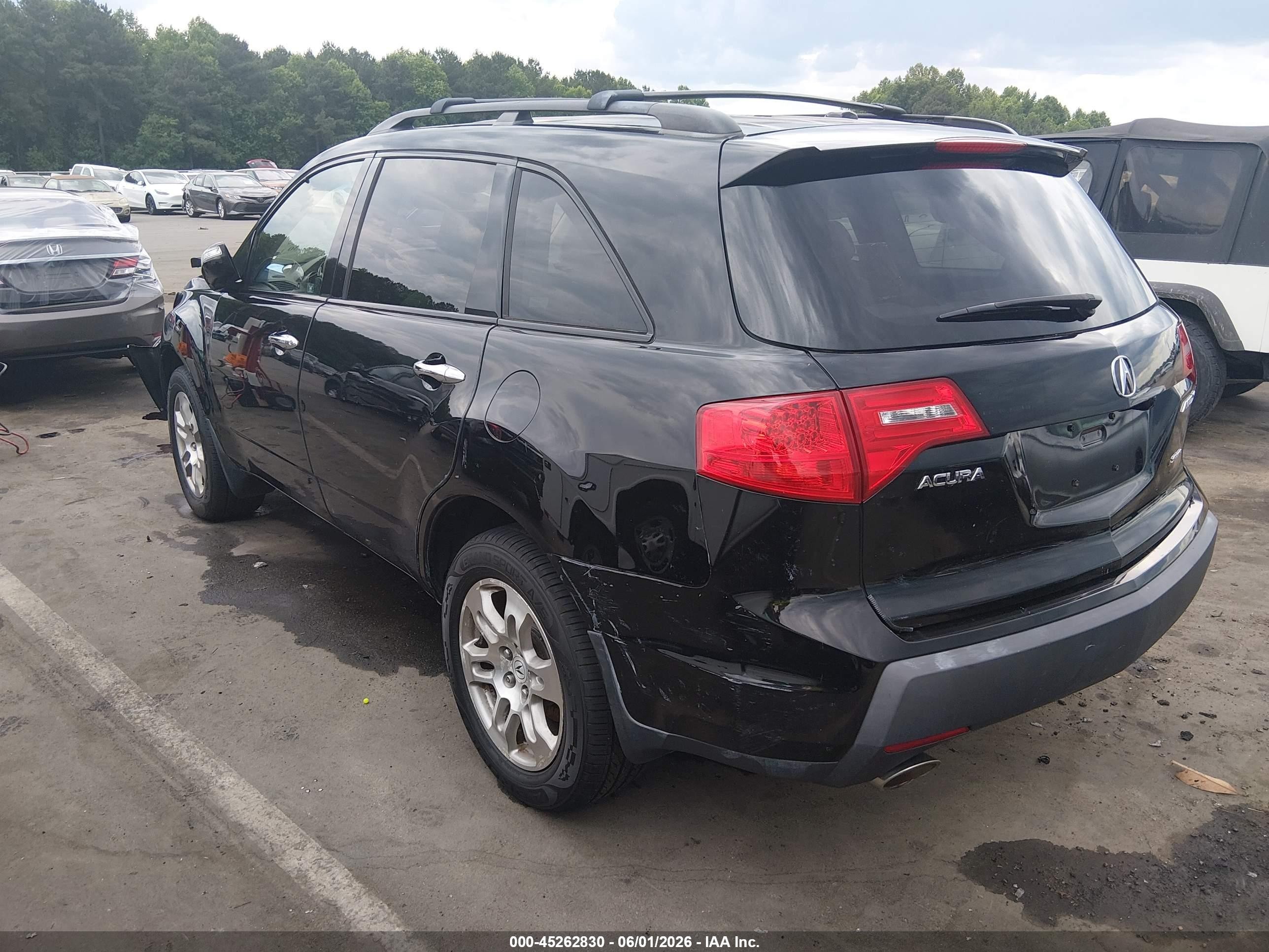 2009 Acura Mdx Technology Package Black vin: 2HNYD28689H501359