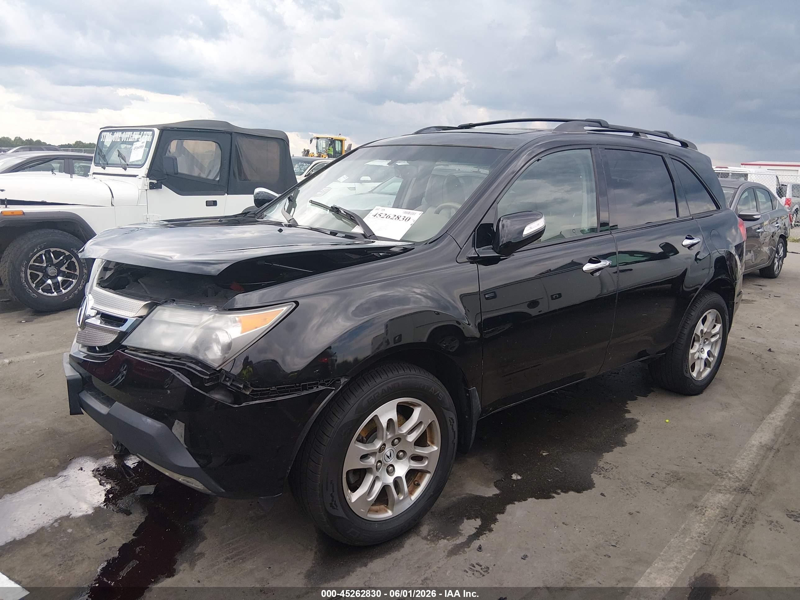 2009 Acura Mdx Technology Package Black vin: 2HNYD28689H501359