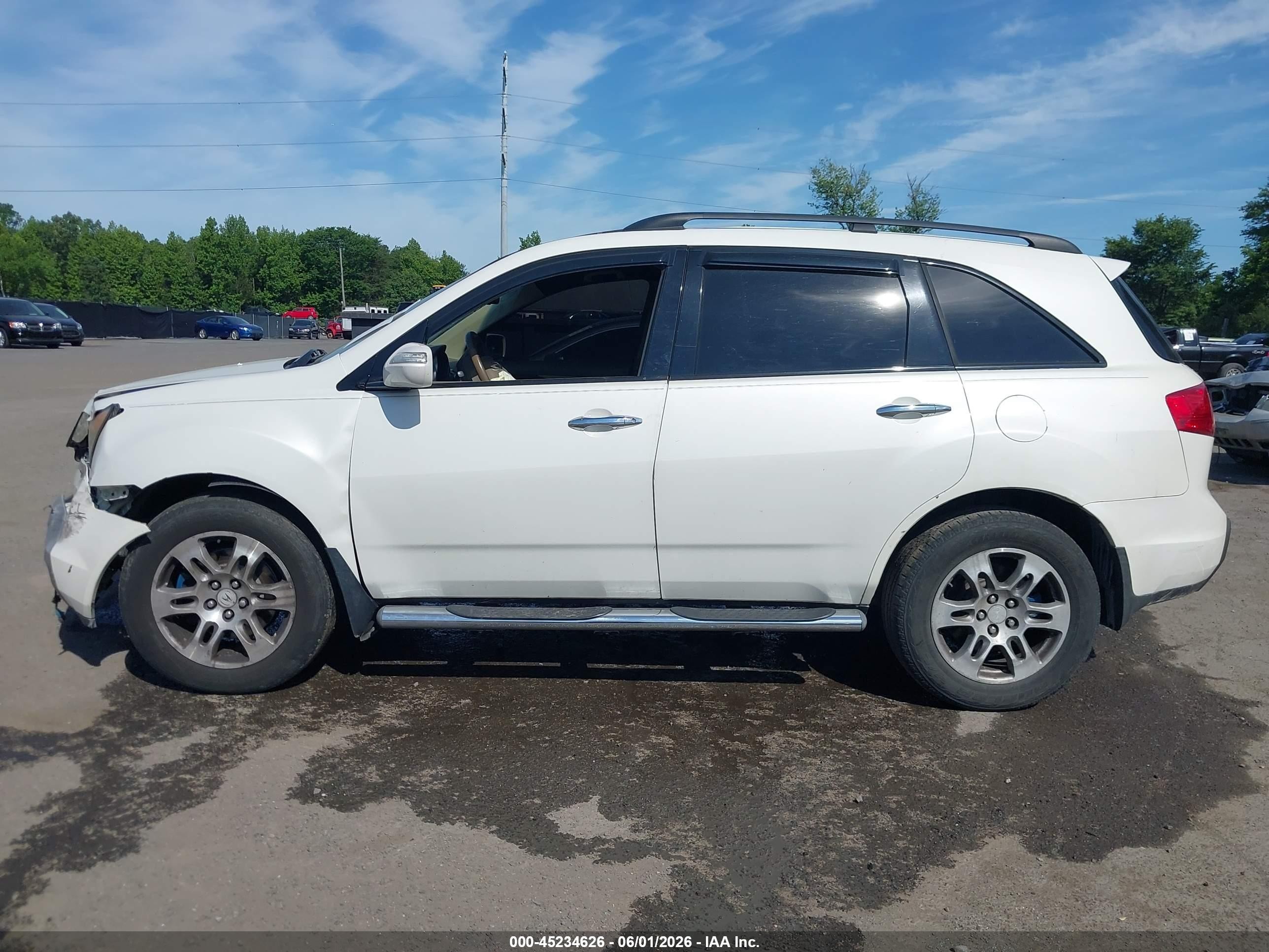 2009 Acura Mdx Technology Package White vin: 2HNYD28689H505489