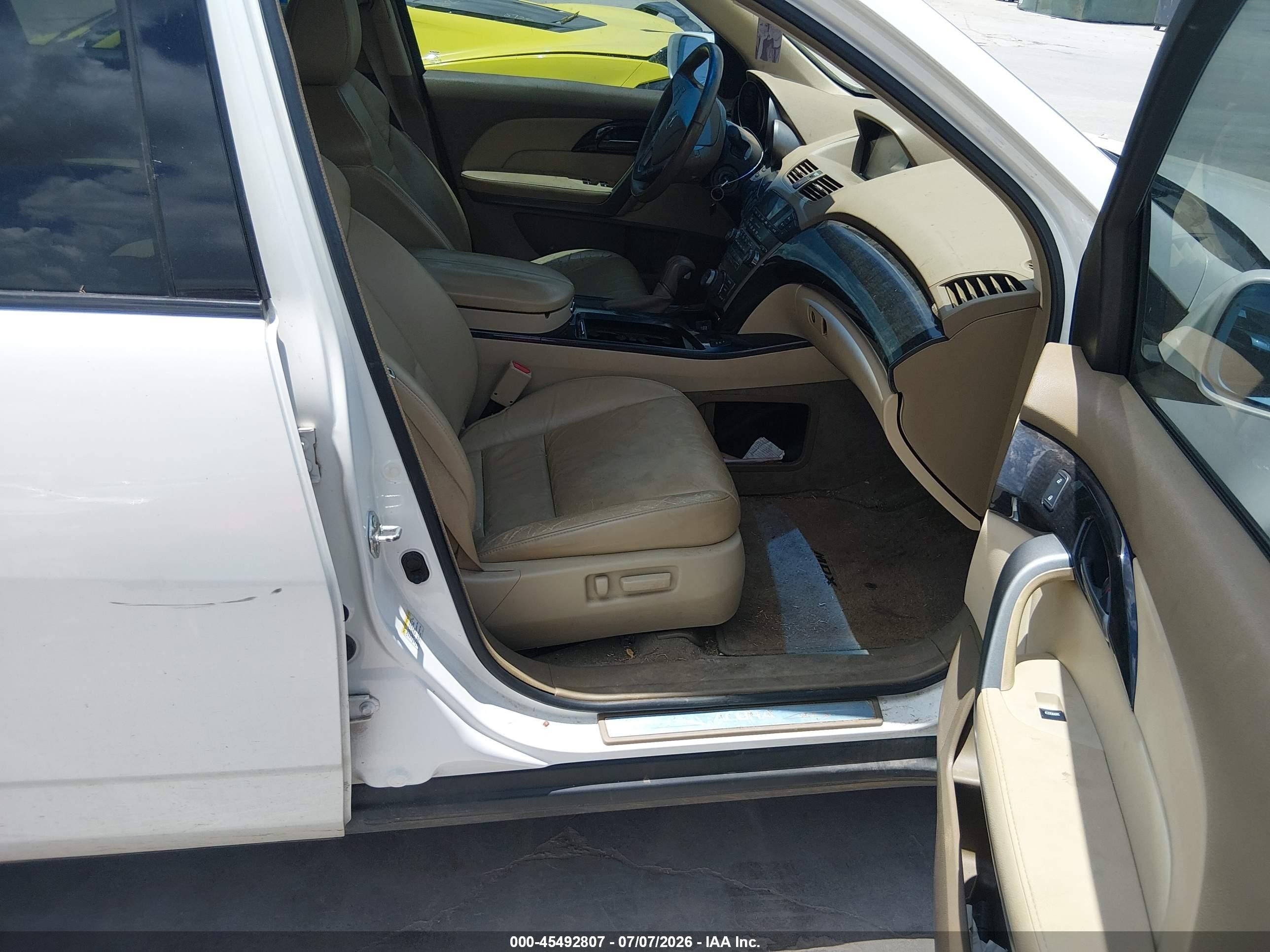 2008 Acura Mdx Technology Package White vin: 2HNYD28698H544610