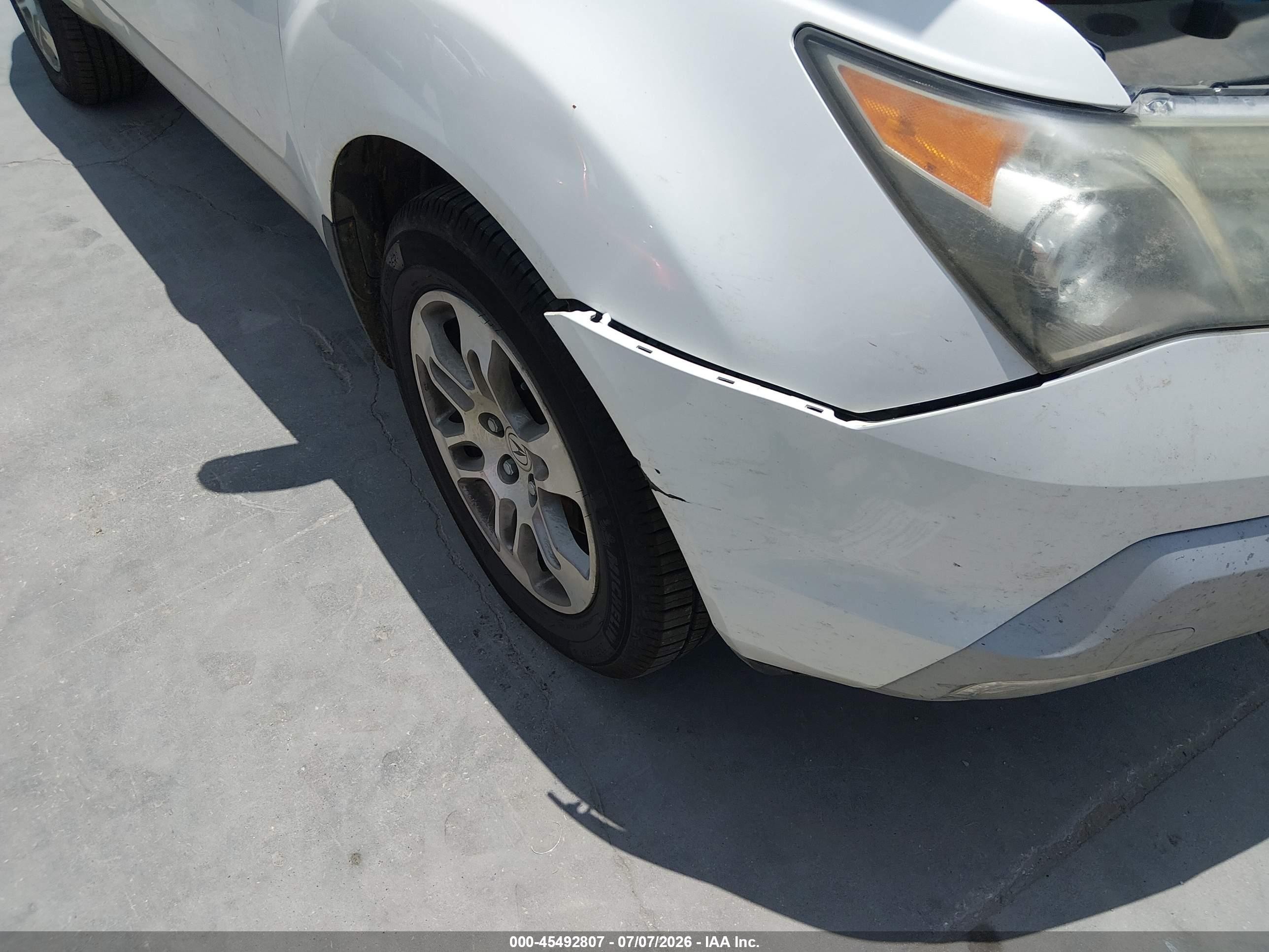 2008 Acura Mdx Technology Package White vin: 2HNYD28698H544610