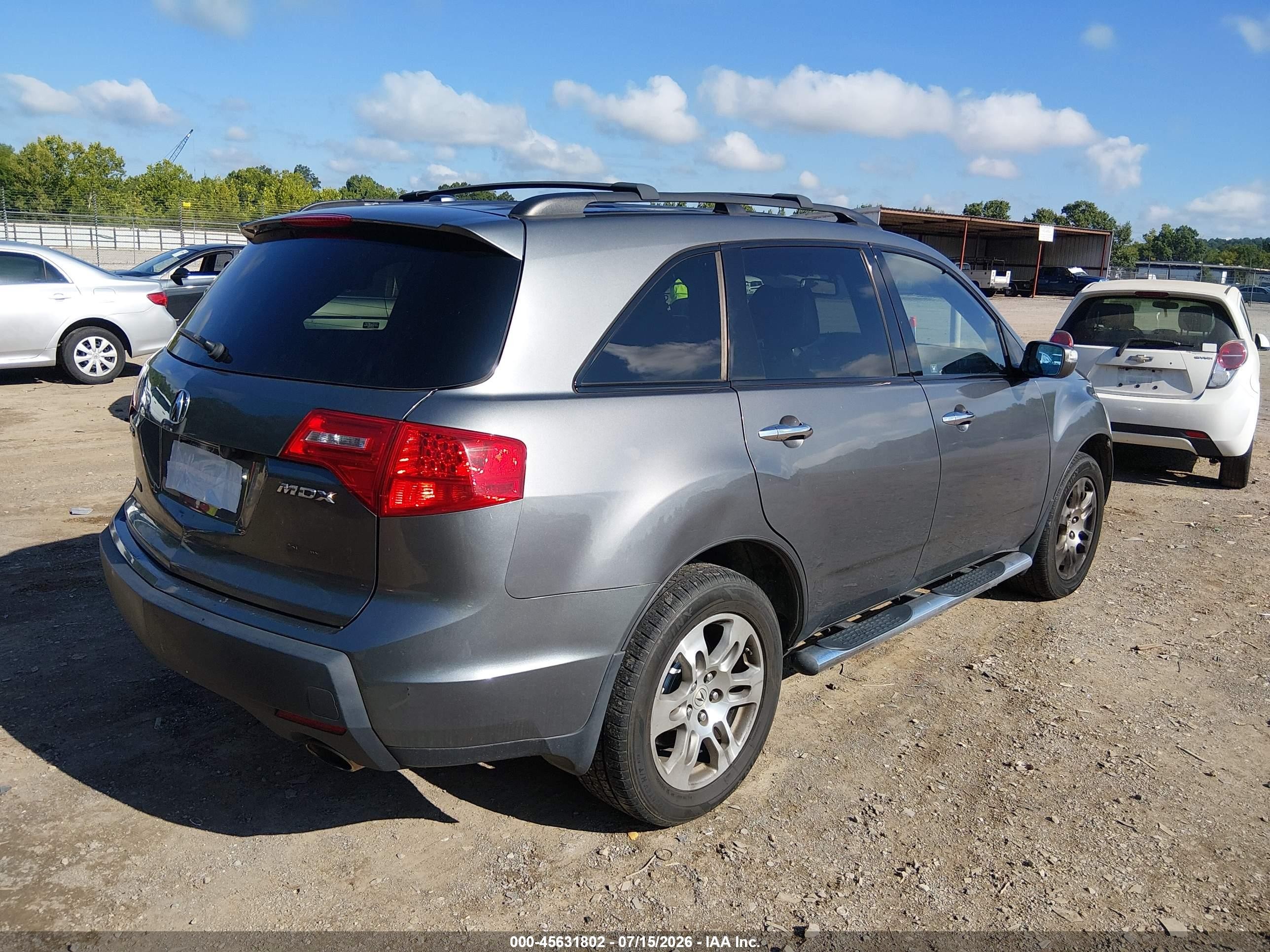 2008 Acura Mdx Technology Package Silver vin: 2HNYD28698H552352