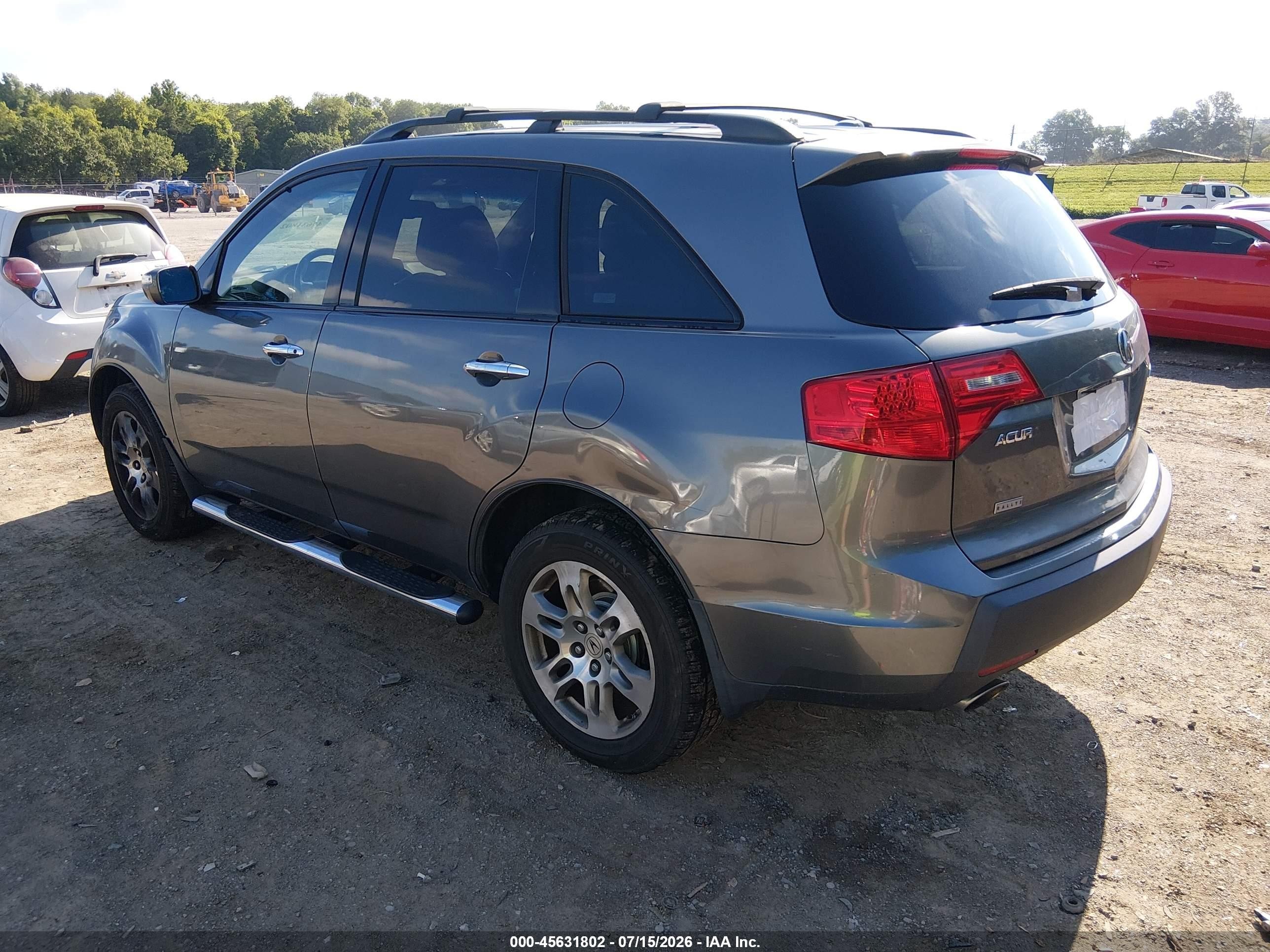 2008 Acura Mdx Technology Package Silver vin: 2HNYD28698H552352