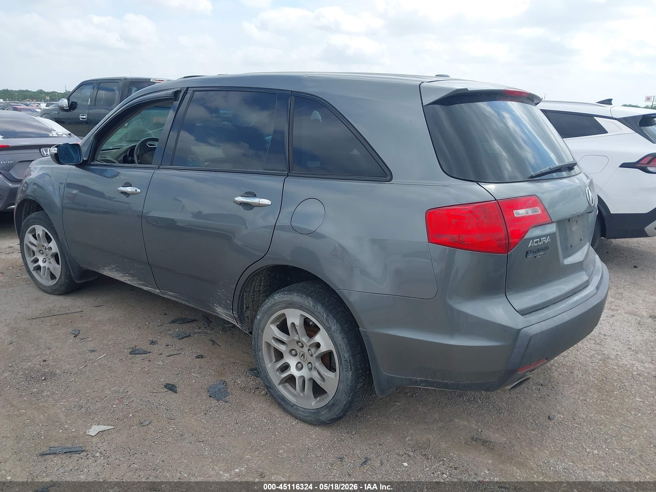 2009 Acura Mdx Technology Package Gray vin: 2HNYD28699H505789