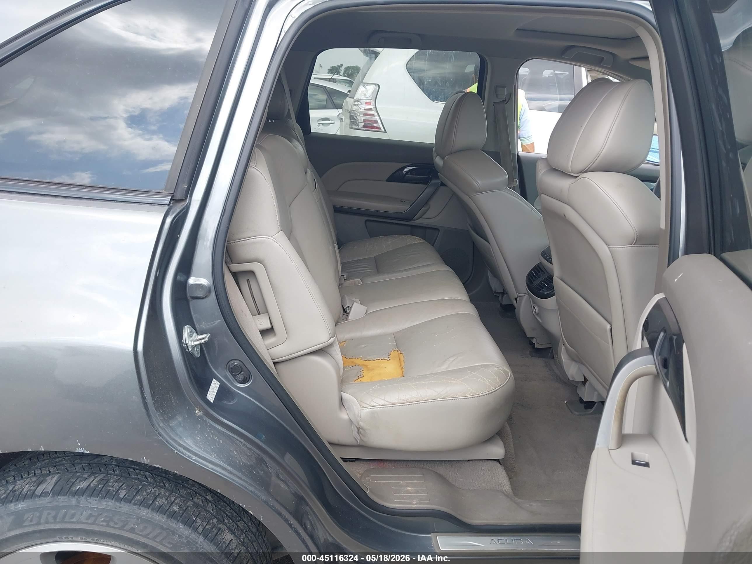 2009 Acura Mdx Technology Package Gray vin: 2HNYD28699H505789