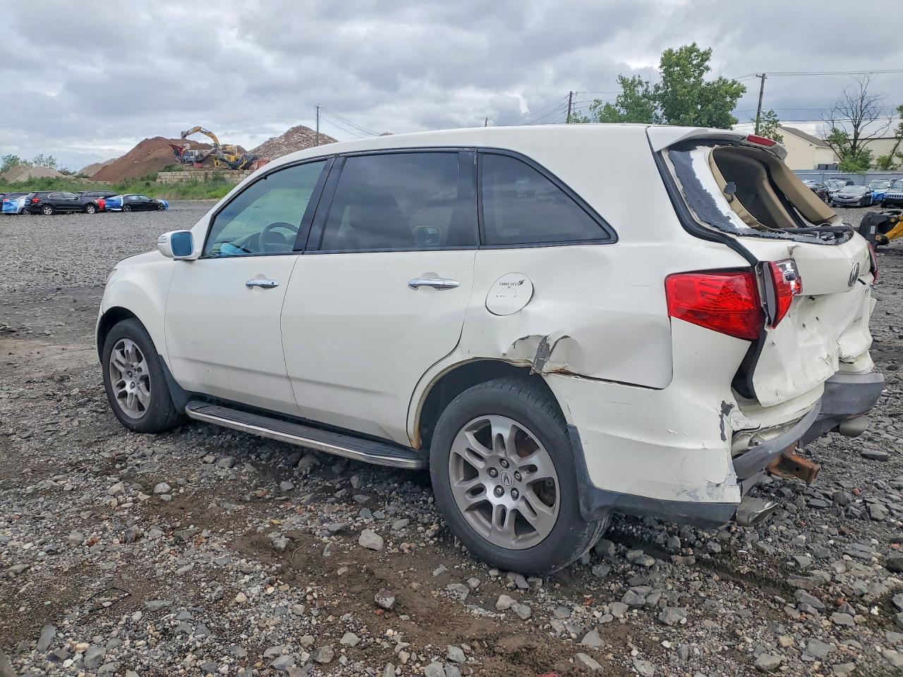 2009 Acura Mdx Technology White vin: 2HNYD28699H512189
