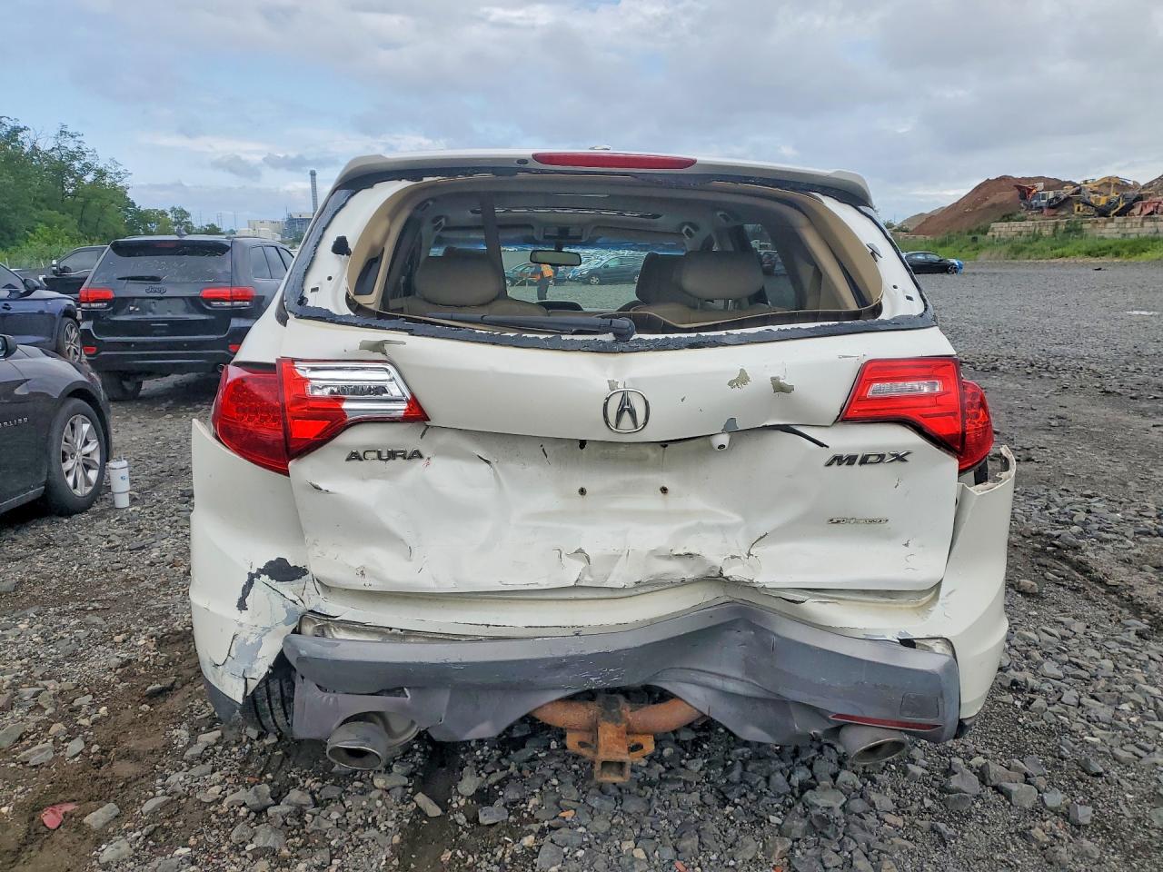 2009 Acura Mdx Technology White vin: 2HNYD28699H512189