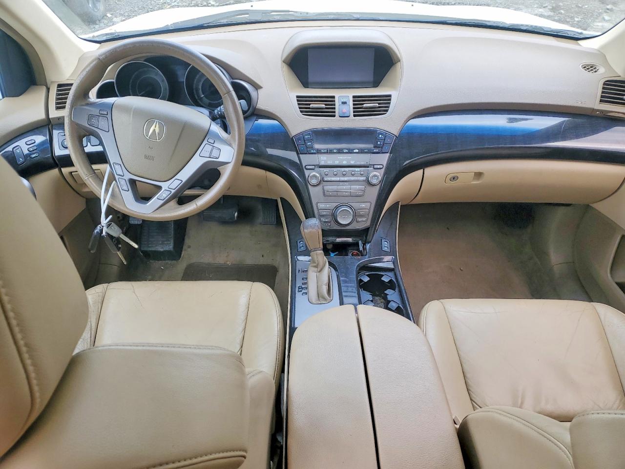 2009 Acura Mdx Technology White vin: 2HNYD28699H512189