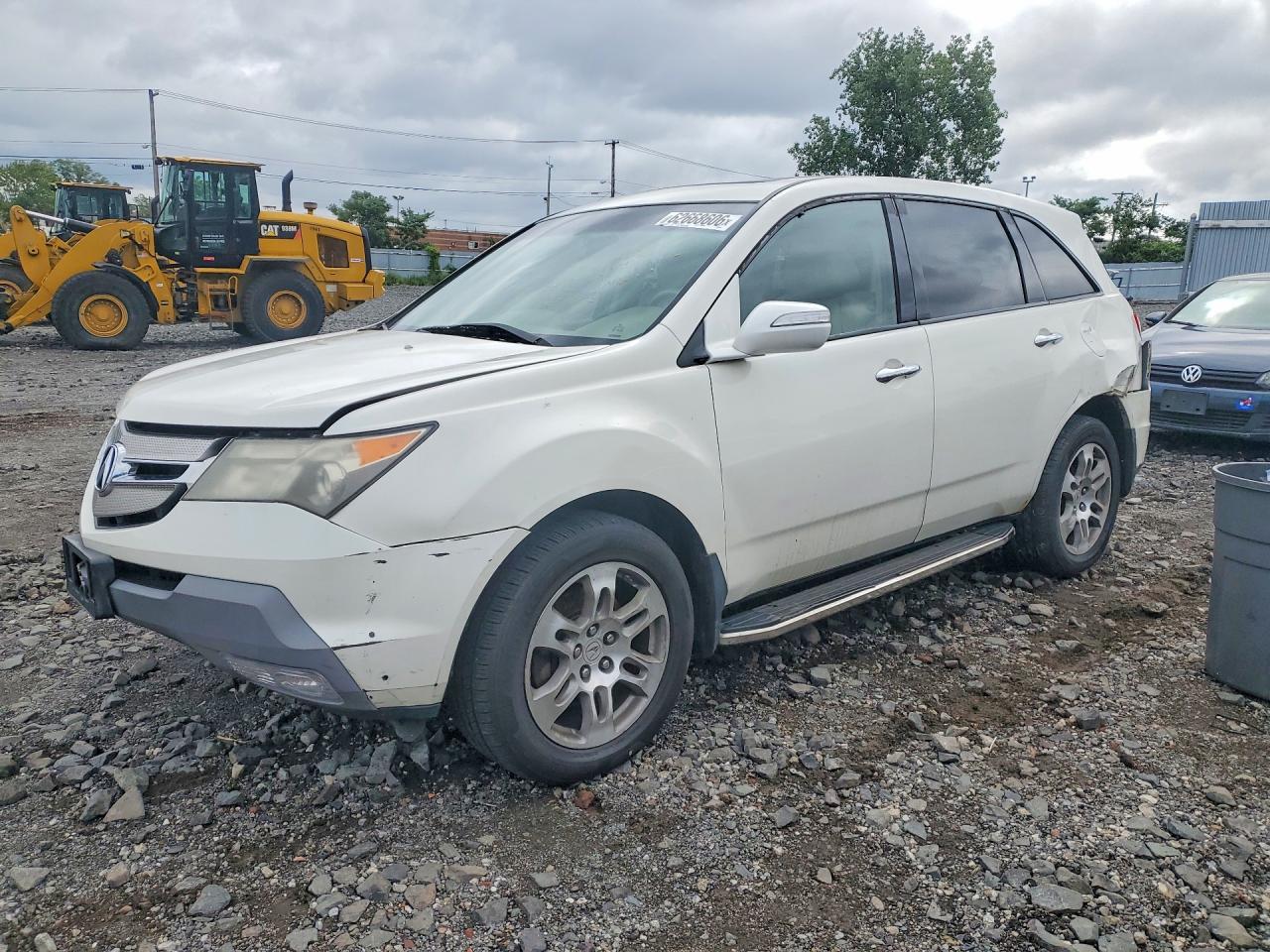 2009 Acura Mdx Technology White vin: 2HNYD28699H512189