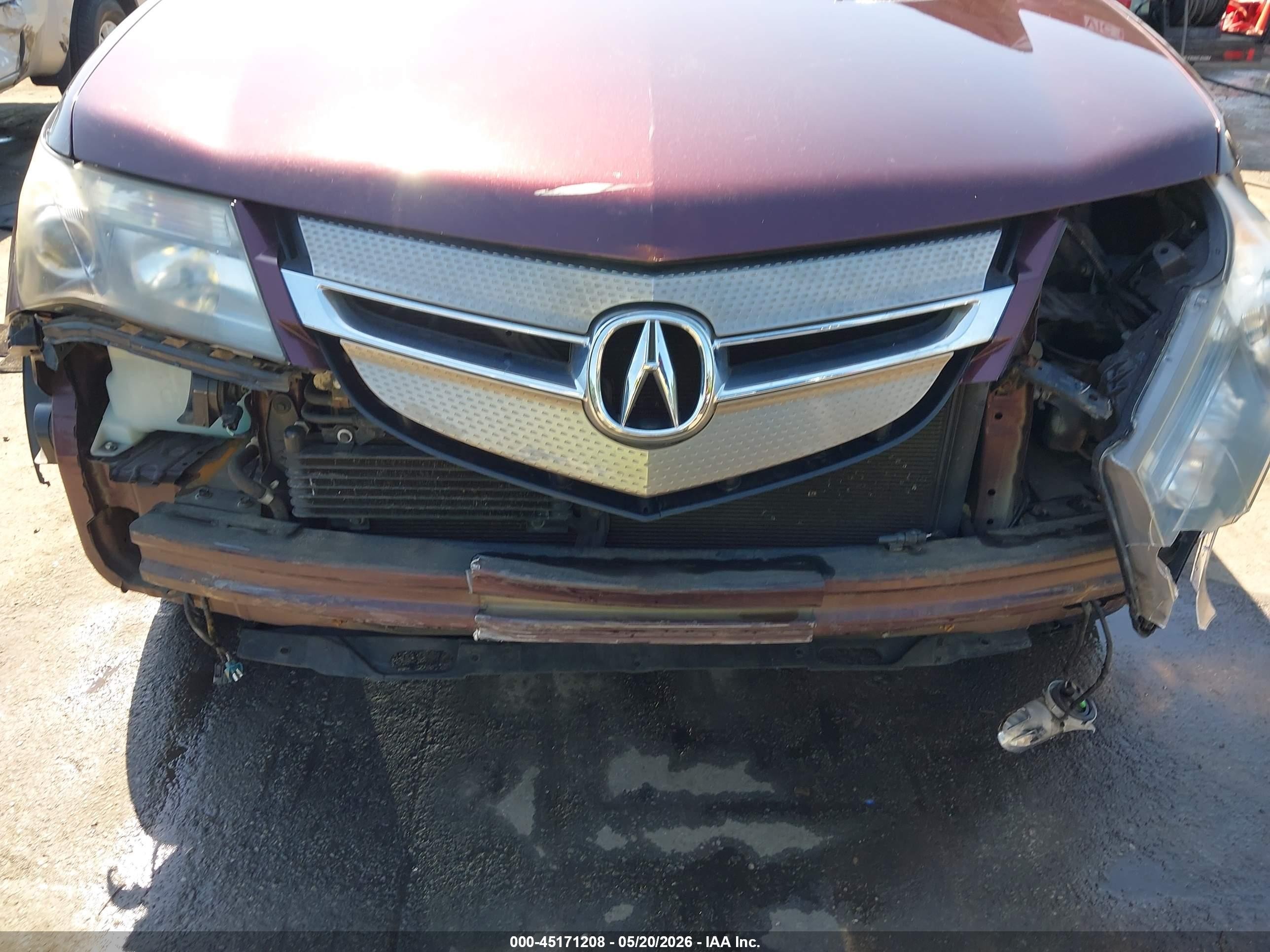 2009 Acura Mdx Technology Package Maroon vin: 2HNYD28699H530241