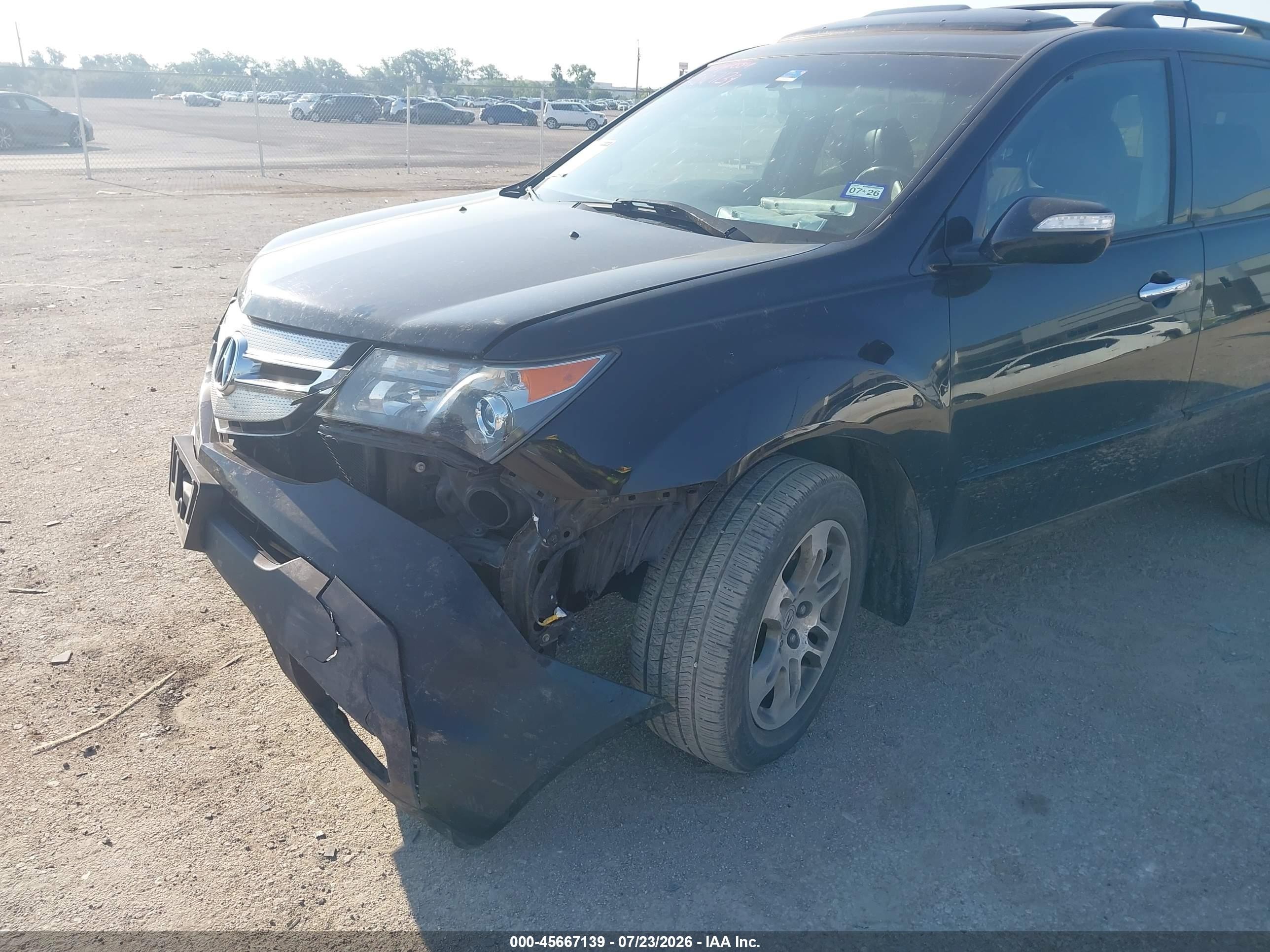 2008 Acura Mdx Technology Package Black vin: 2HNYD286X8H546625