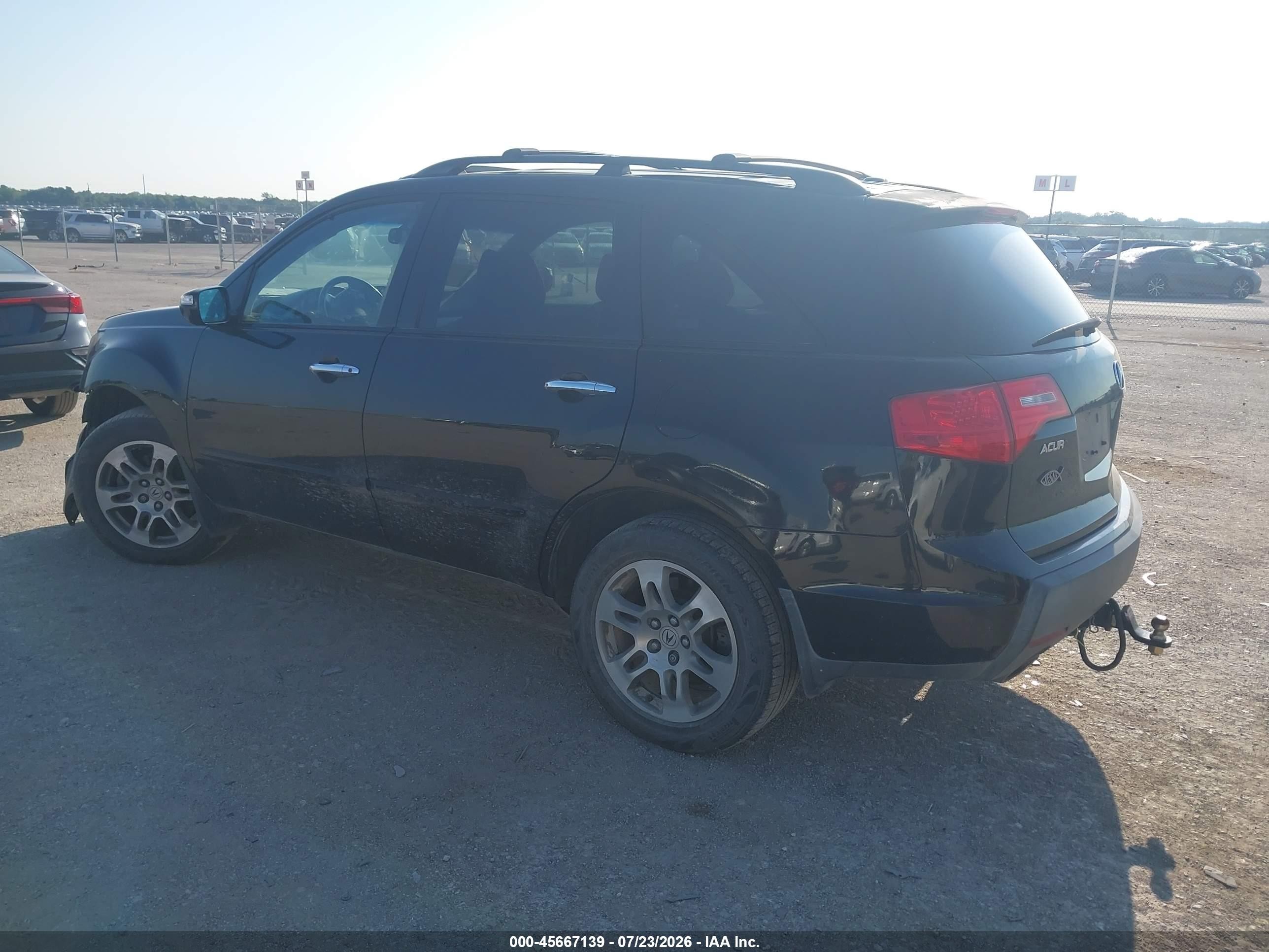 2008 Acura Mdx Technology Package Black vin: 2HNYD286X8H546625